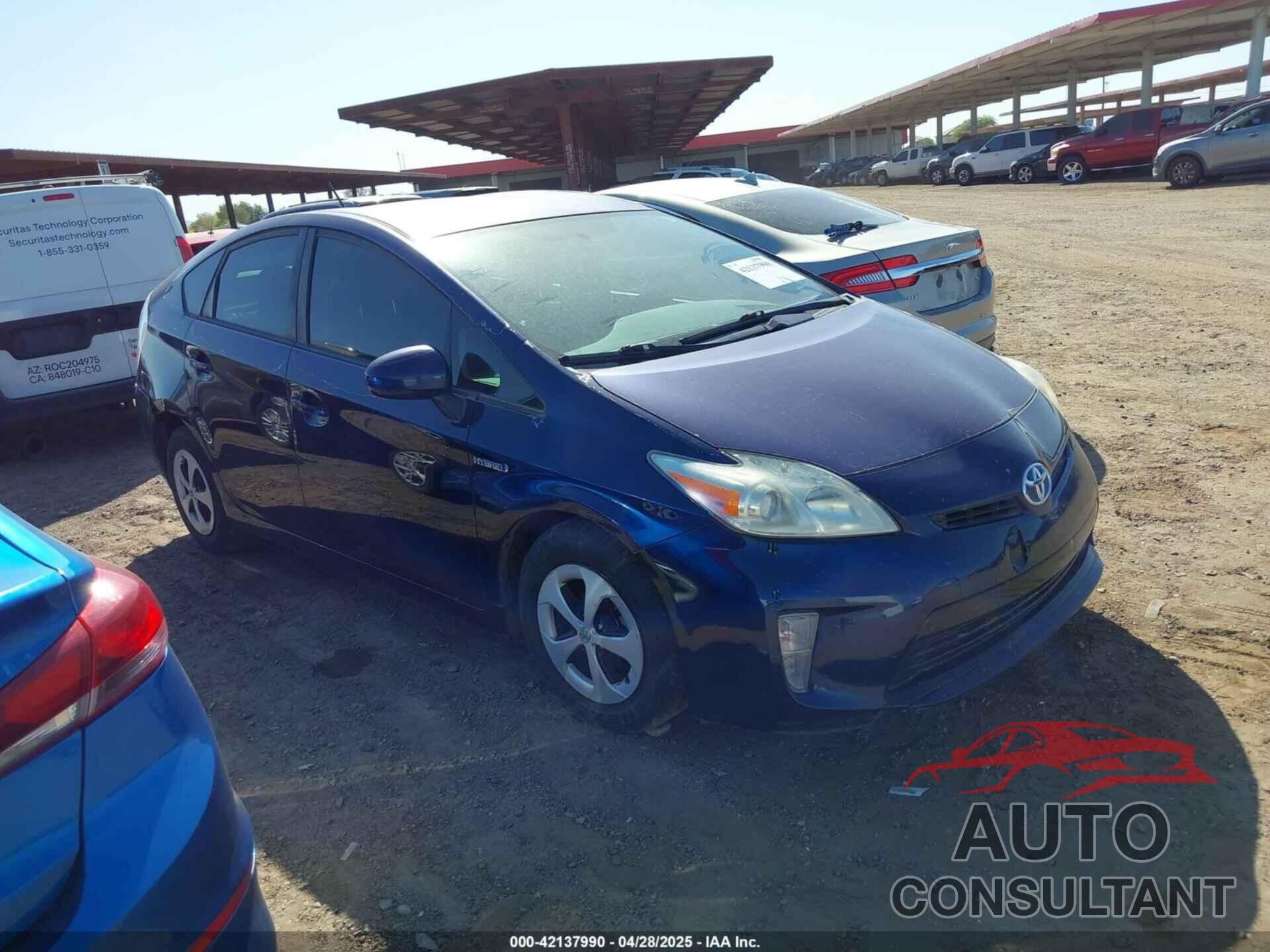TOYOTA PRIUS 2012 - JTDKN3DU6C1508691