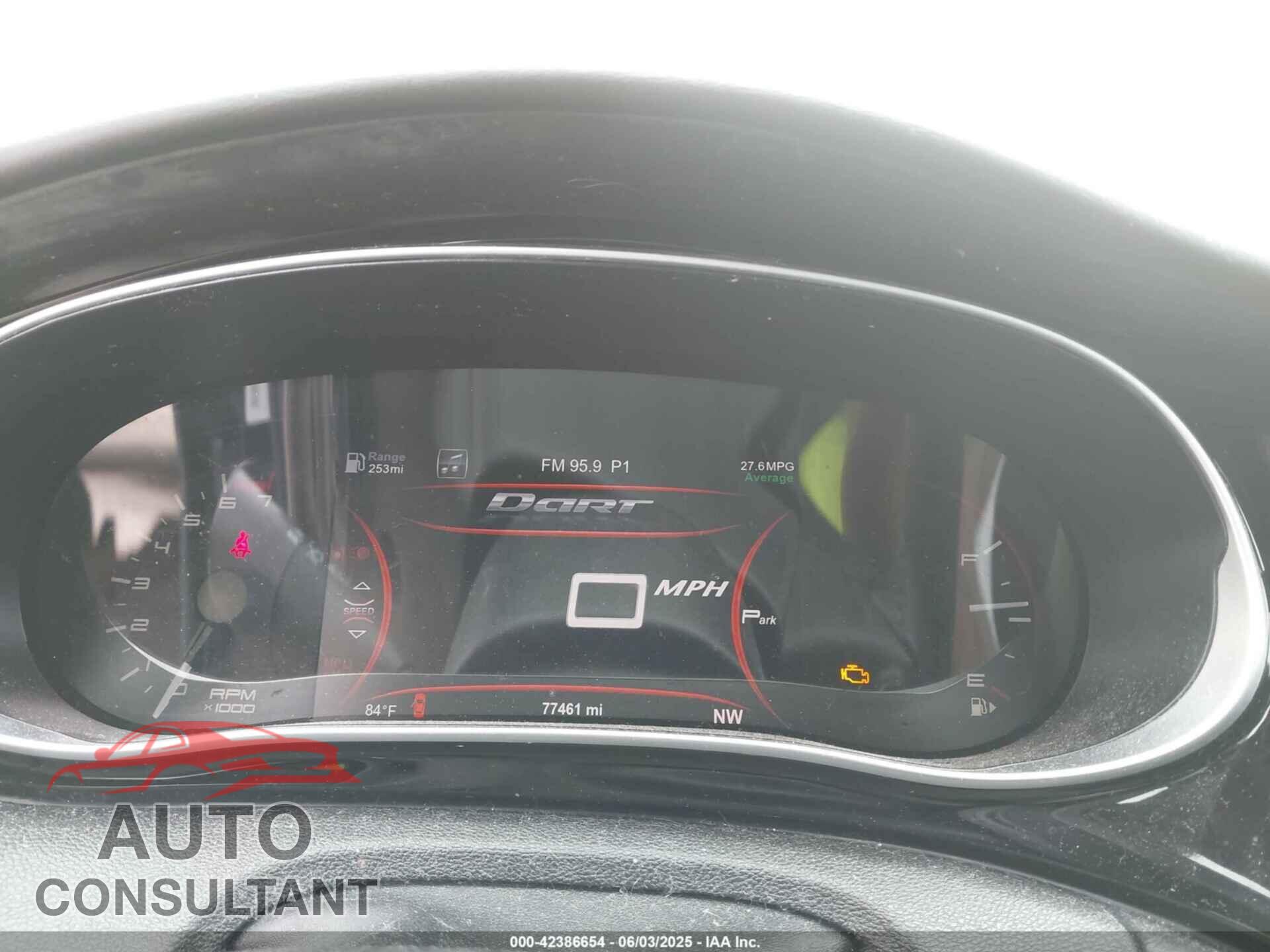 DODGE DART 2013 - 1C3CDFCH2DD155500