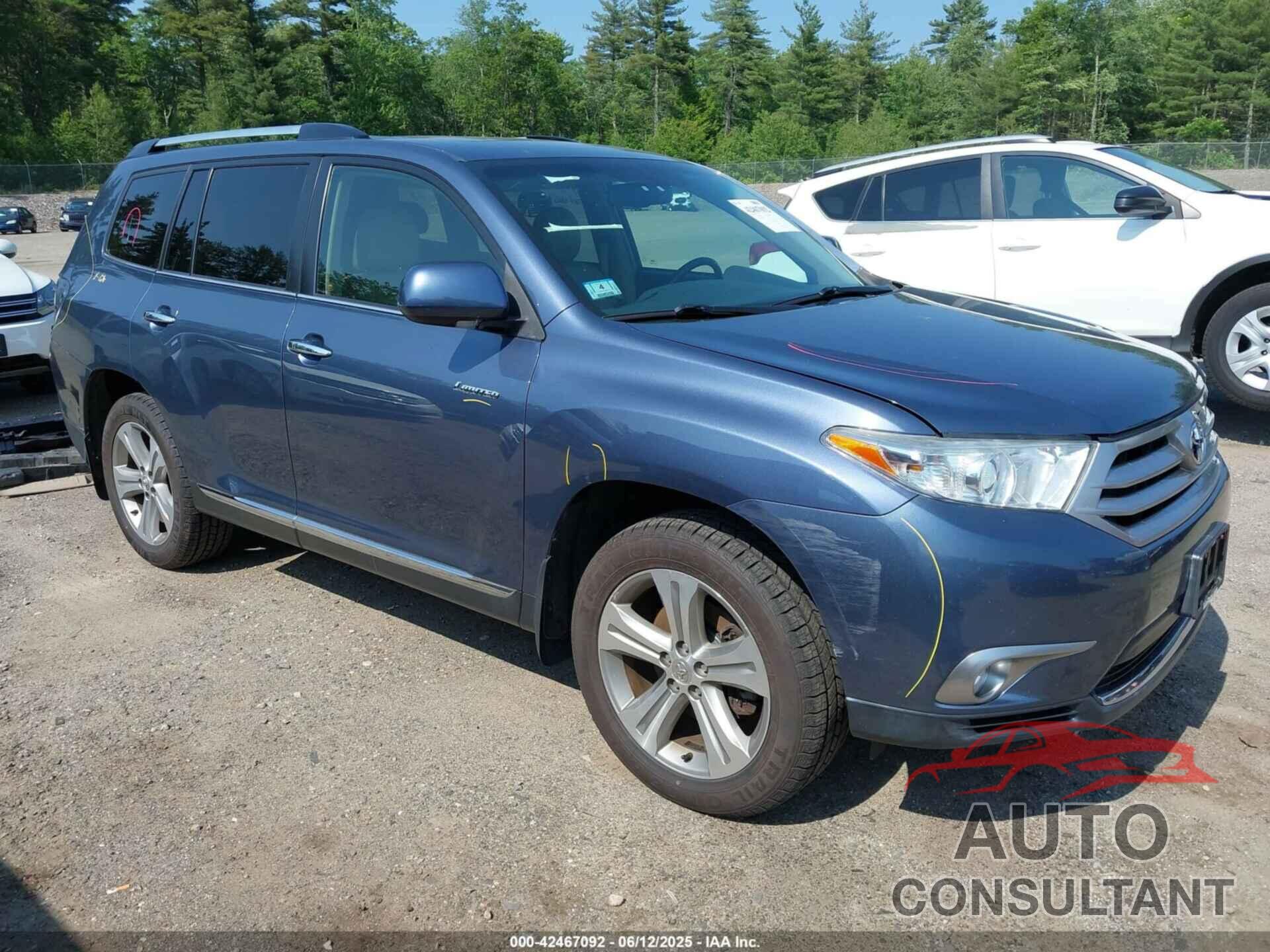 TOYOTA HIGHLANDER 2013 - 5TDDK3EHXDS208675