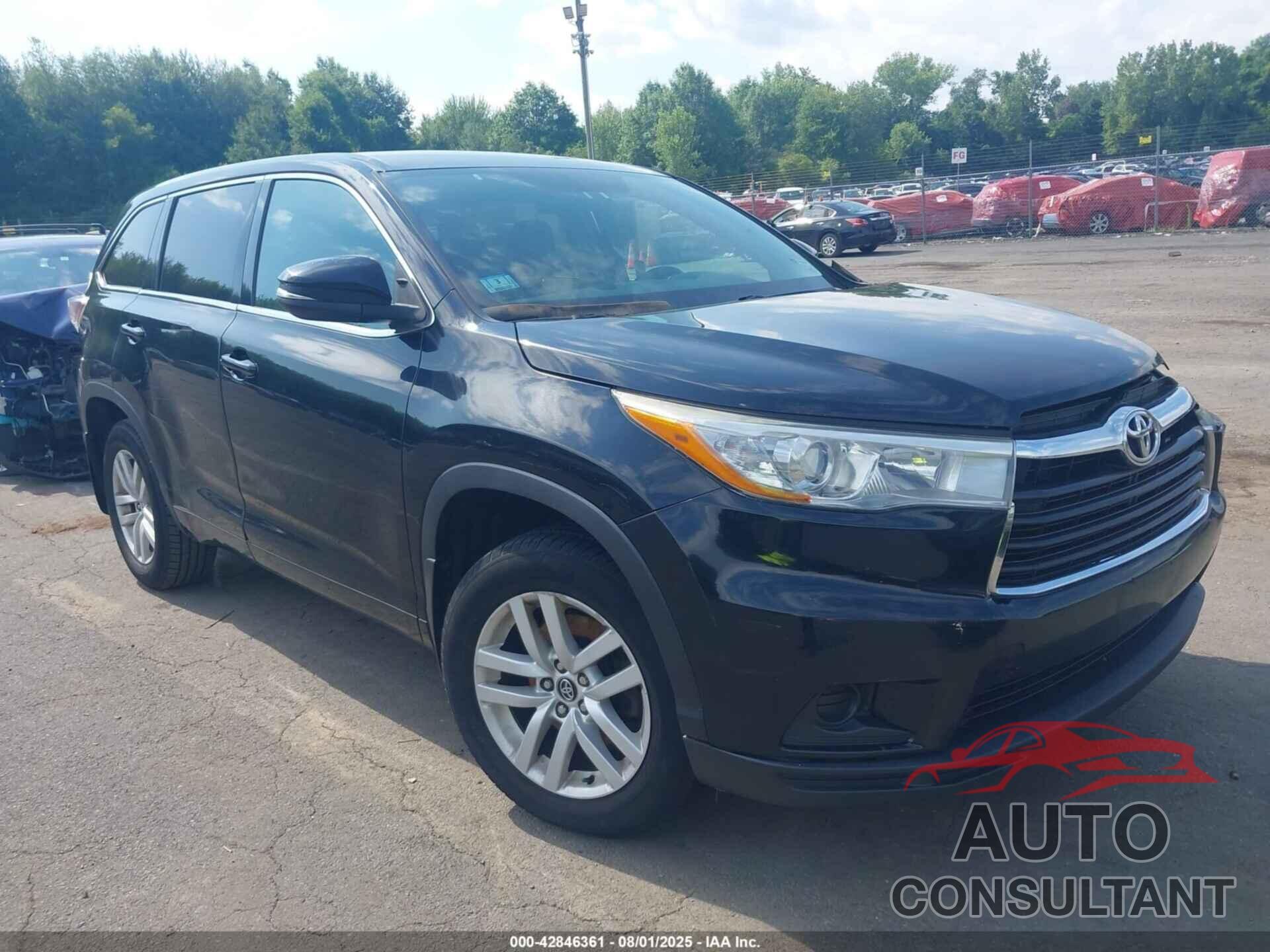 TOYOTA HIGHLANDER 2016 - 5TDBKRFH2GS350905