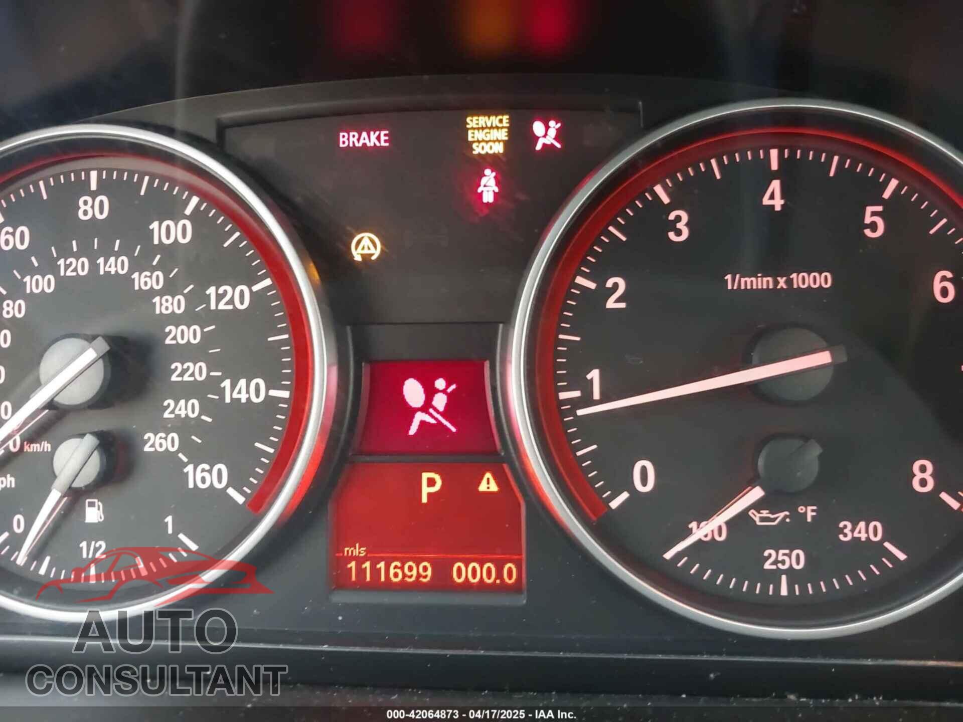 BMW 335I 2010 - WBAPL3C57AA408986