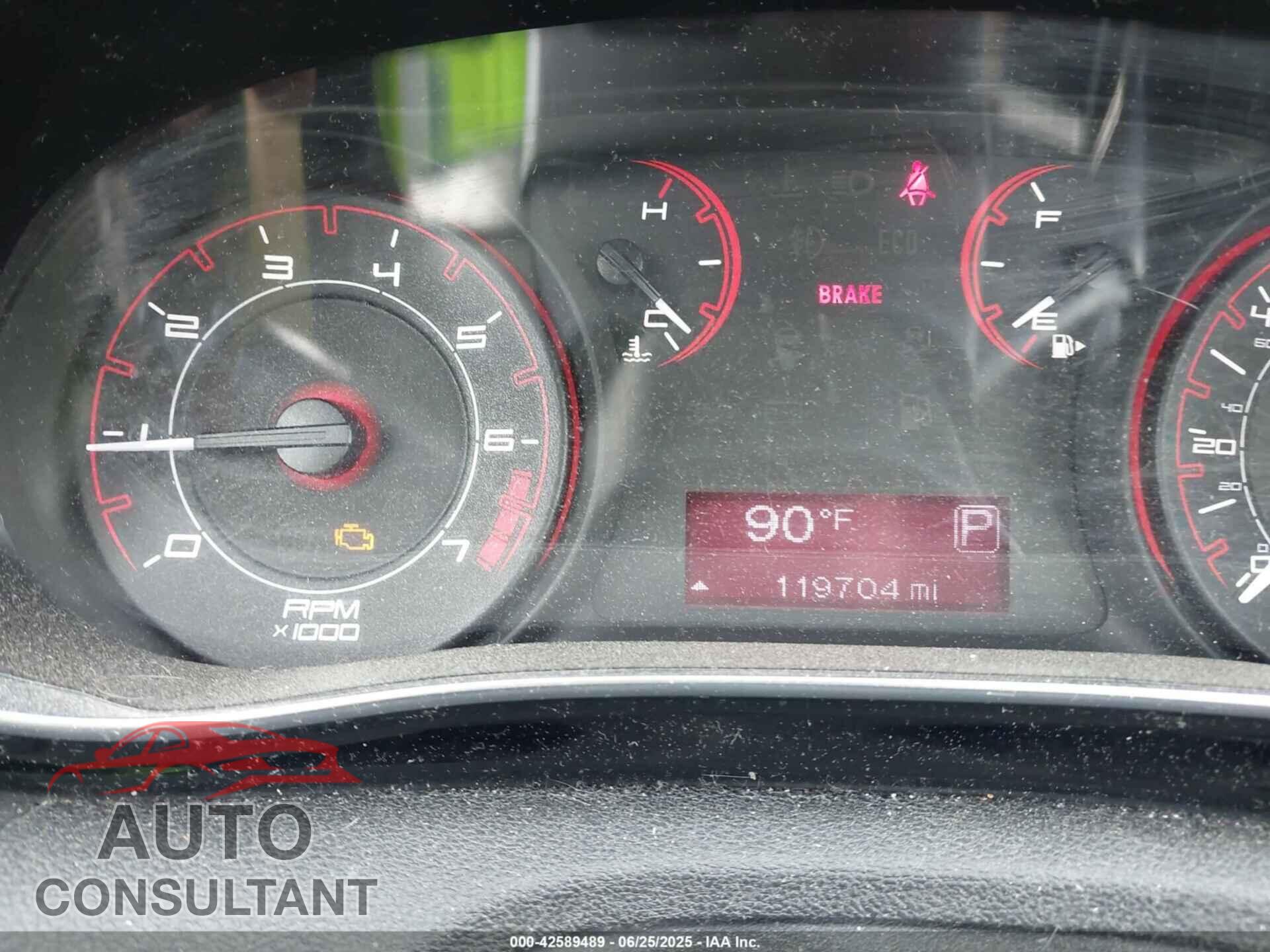 DODGE DART 2013 - 1C3CDFBA9DD157992