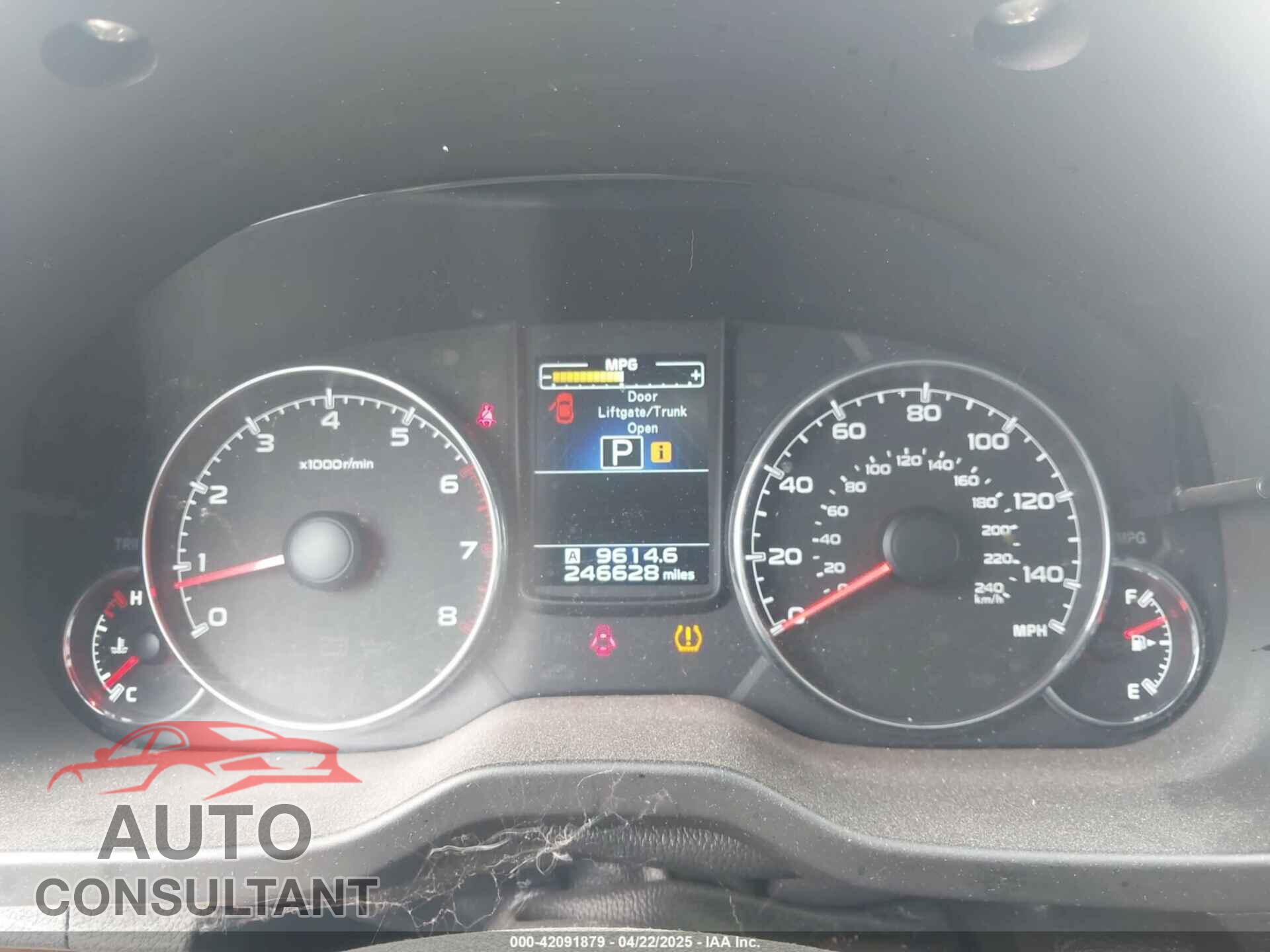 SUBARU OUTBACK 2014 - 4S4BRBLC5E3223944