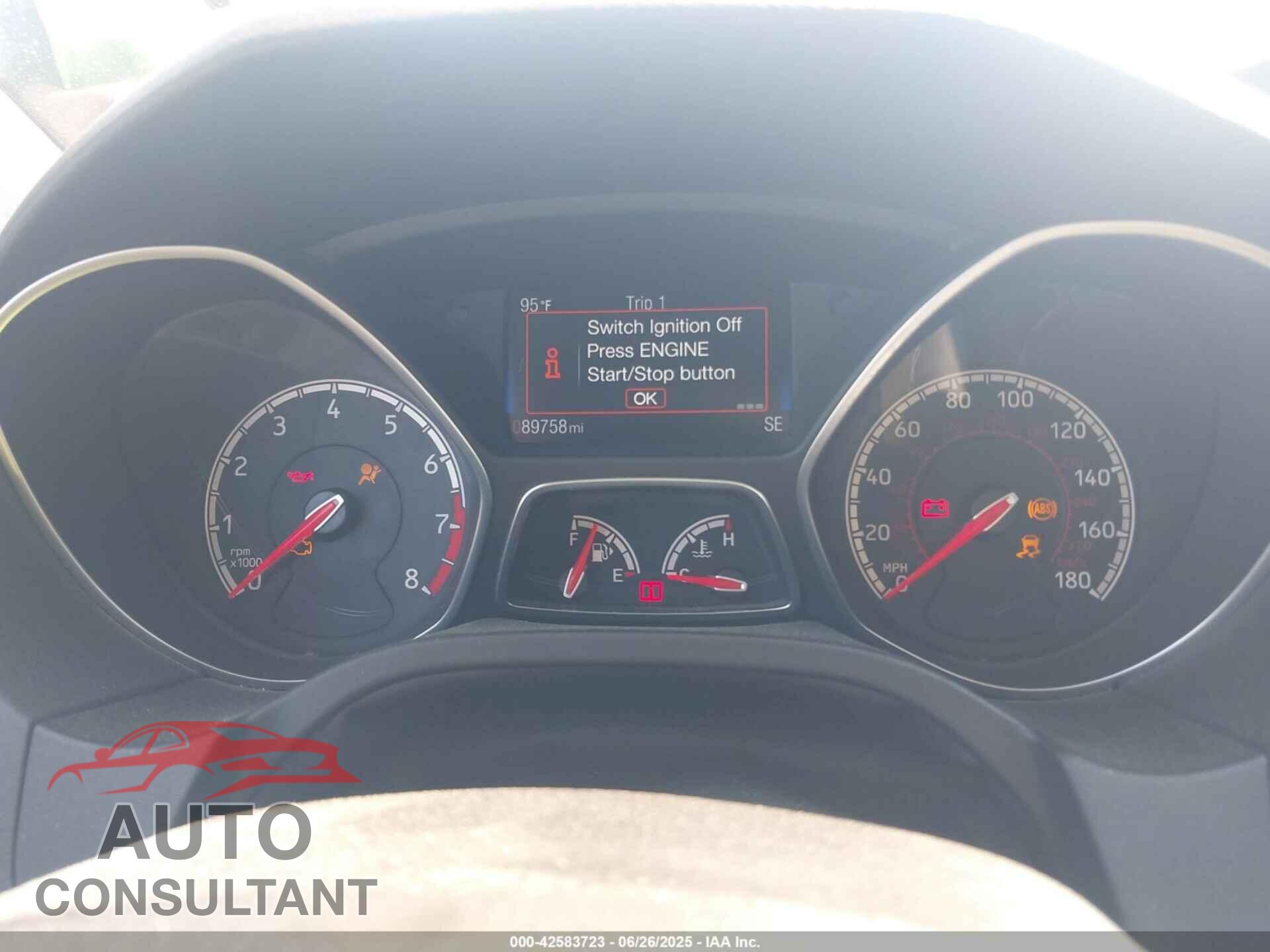 FORD FOCUS ST 2017 - 1FADP3L98HL336021