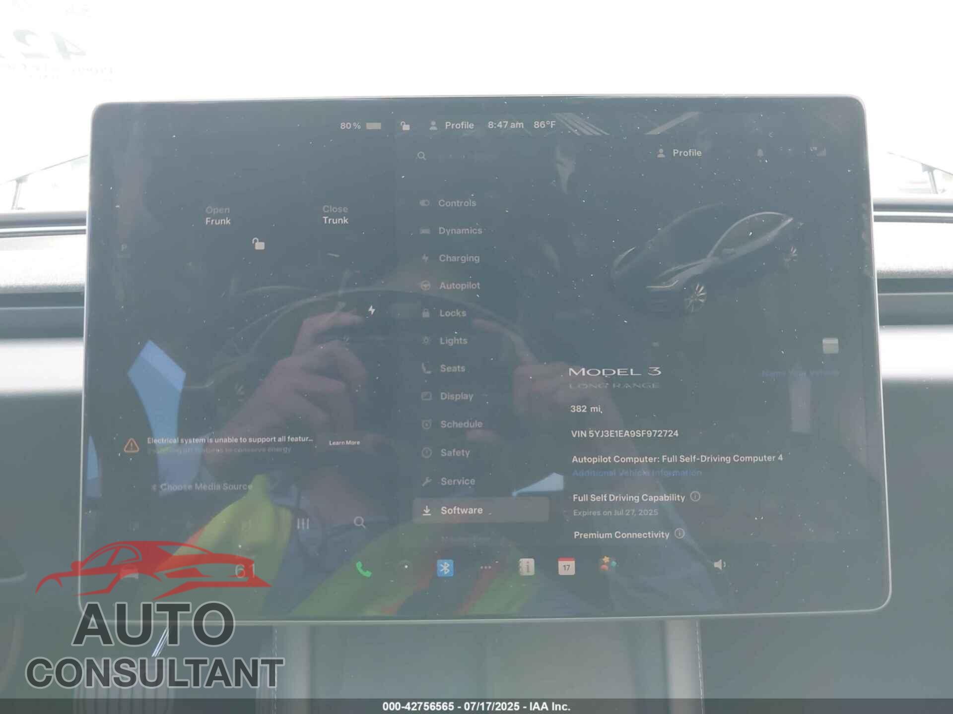TESLA MODEL 3 2025 - 5YJ3E1EA9SF972724