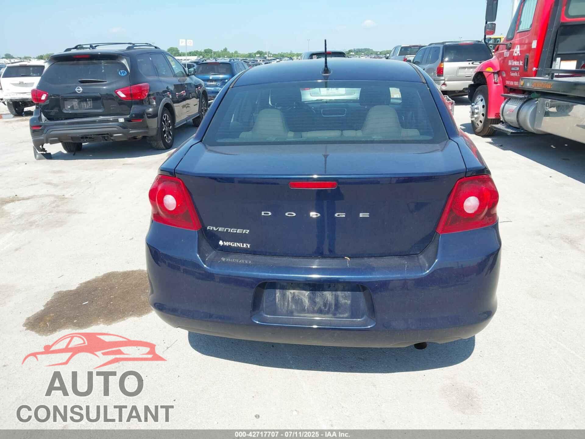 DODGE AVENGER 2013 - 1C3CDZAB6DN730062