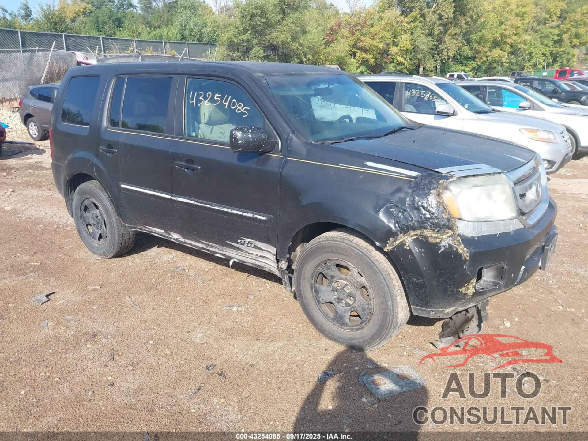 HONDA PILOT 2011 - 5FNYF3H20BB013523