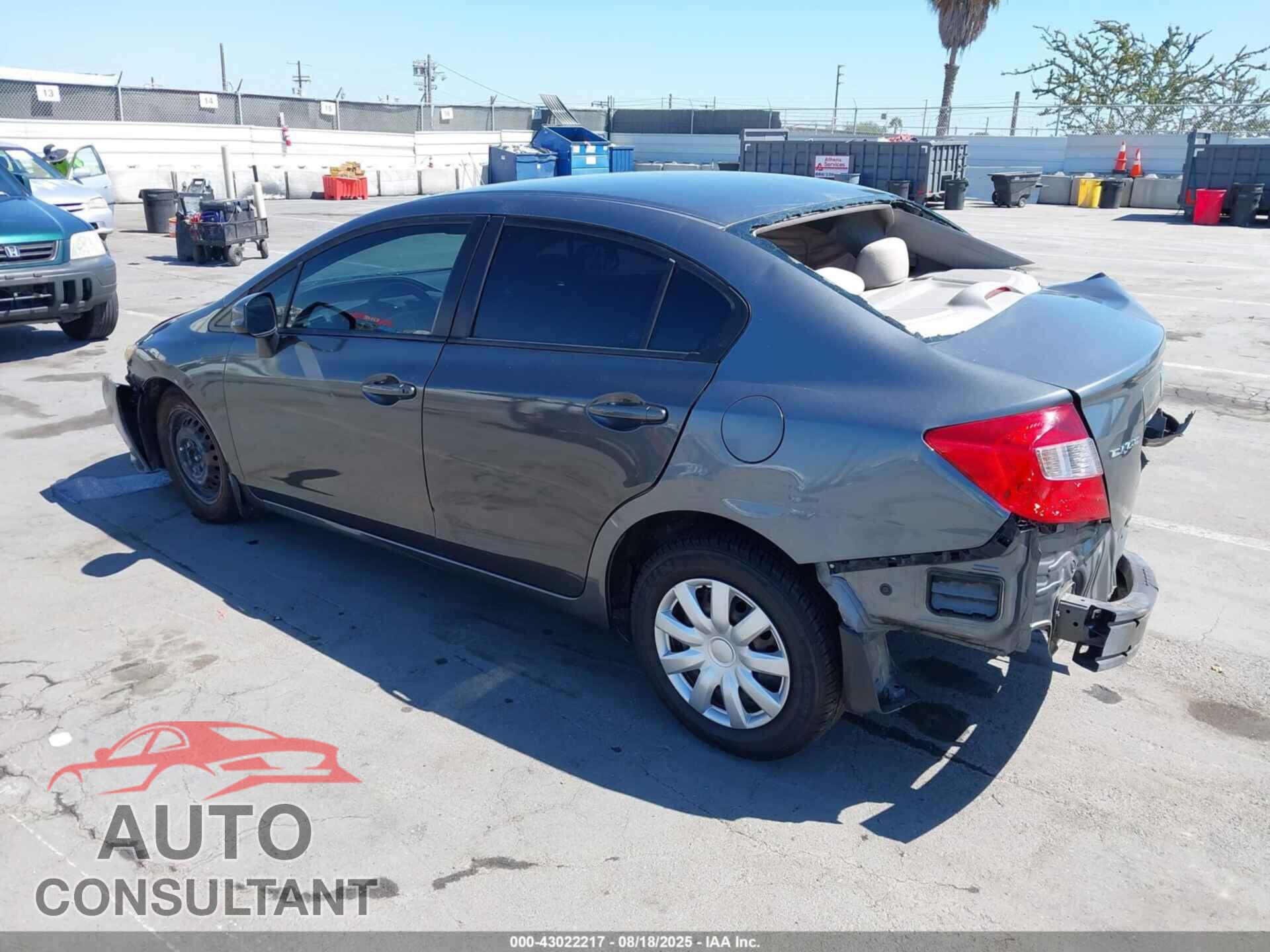HONDA CIVIC 2012 - 19XFB2F53CE391868