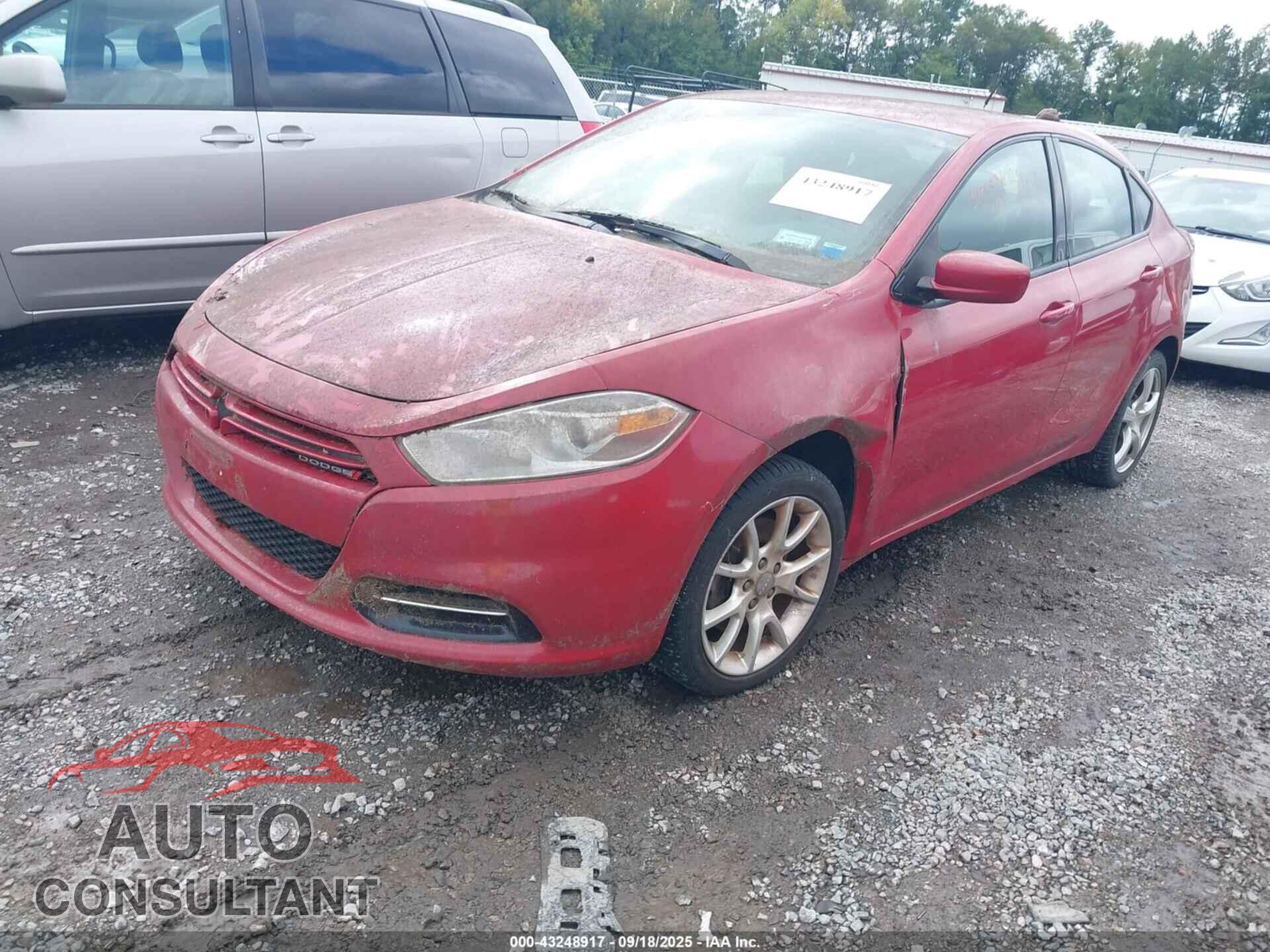 DODGE DART 2013 - 1C3CDFBA1DD183681