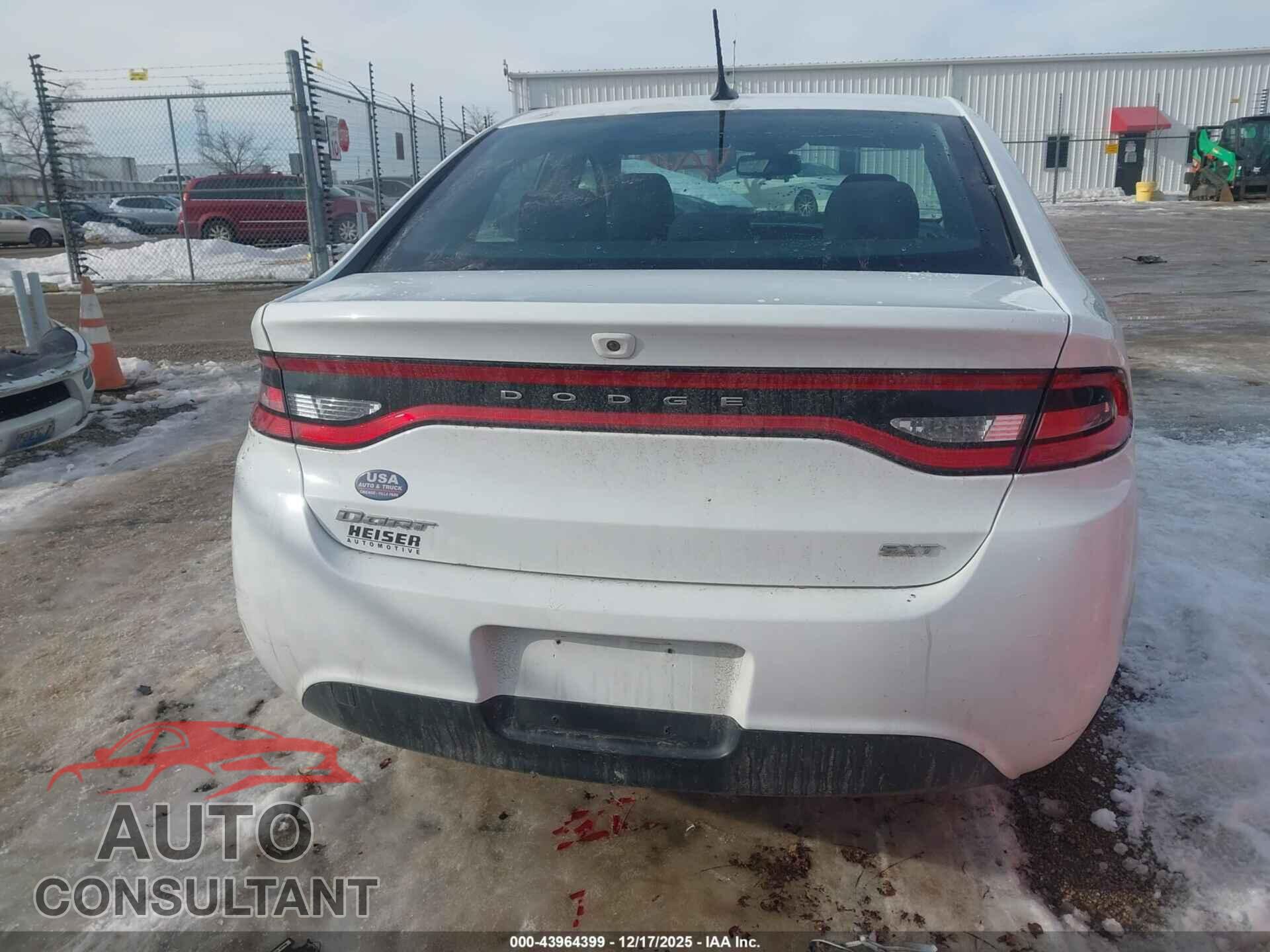 DODGE DART 2015 - 1C3CDFBB6FD102167