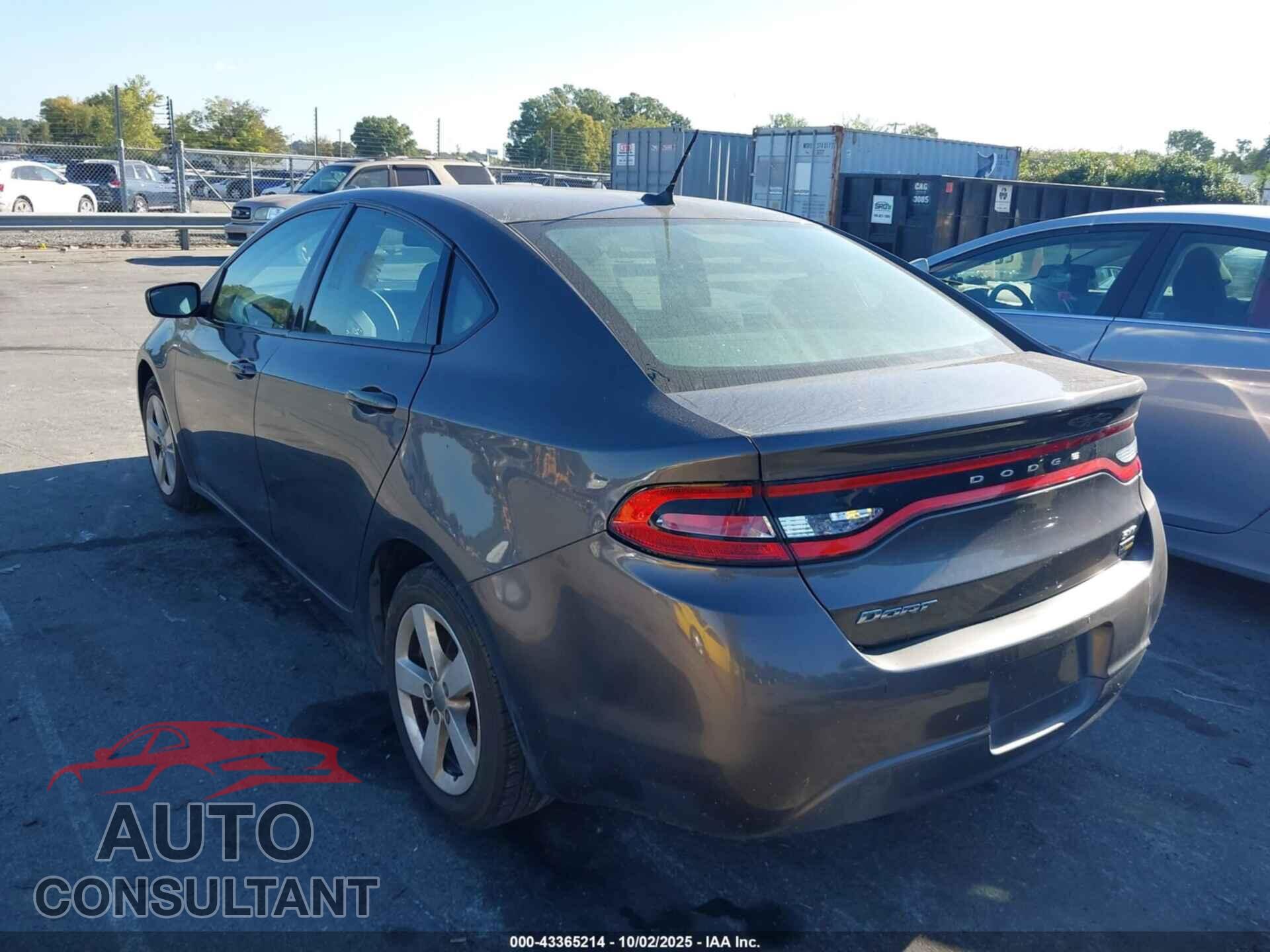 DODGE DART 2016 - 1C3CDFBA8GD623190