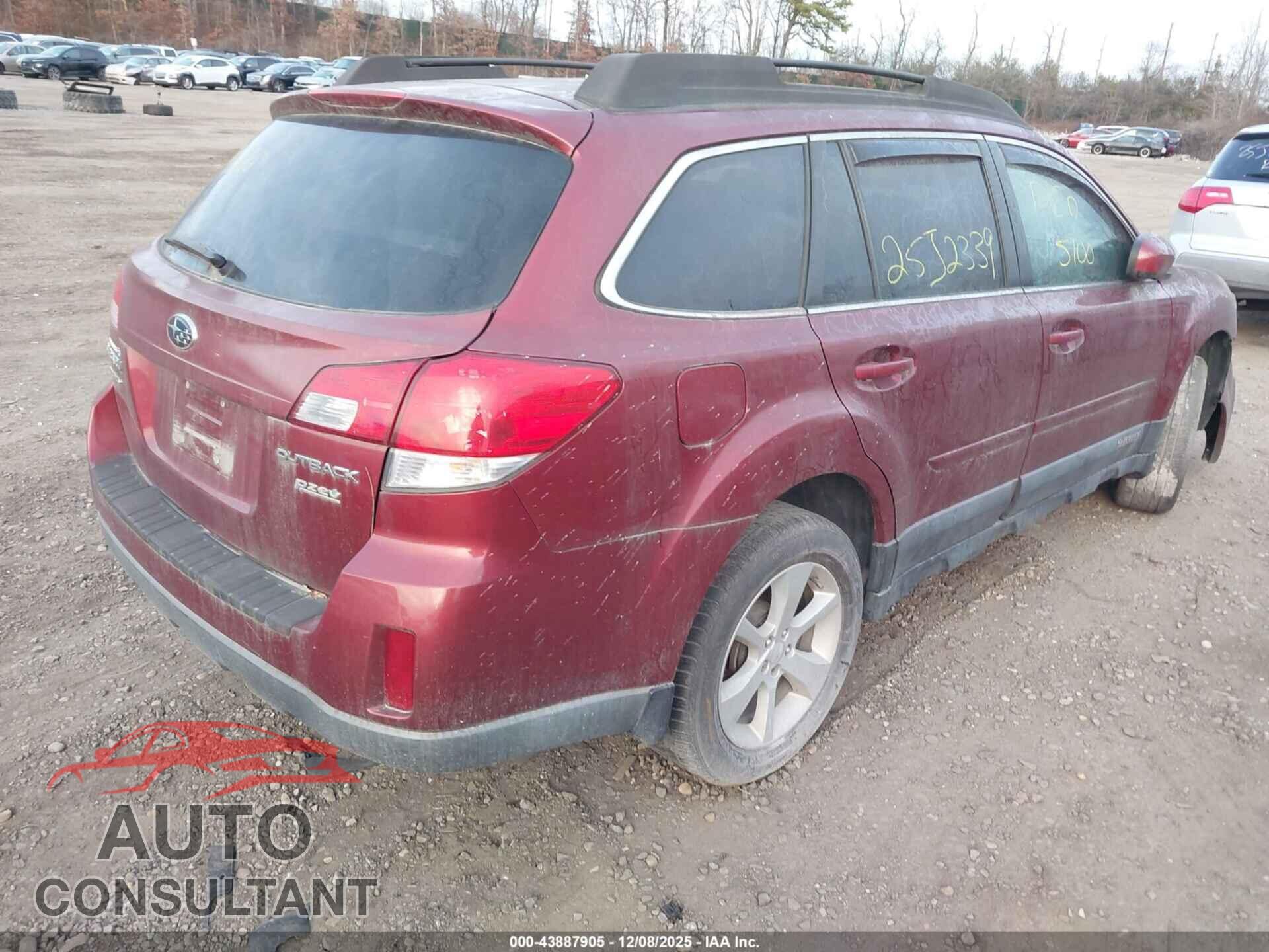 SUBARU OUTBACK 2013 - 4S4BRBCC8D1237556