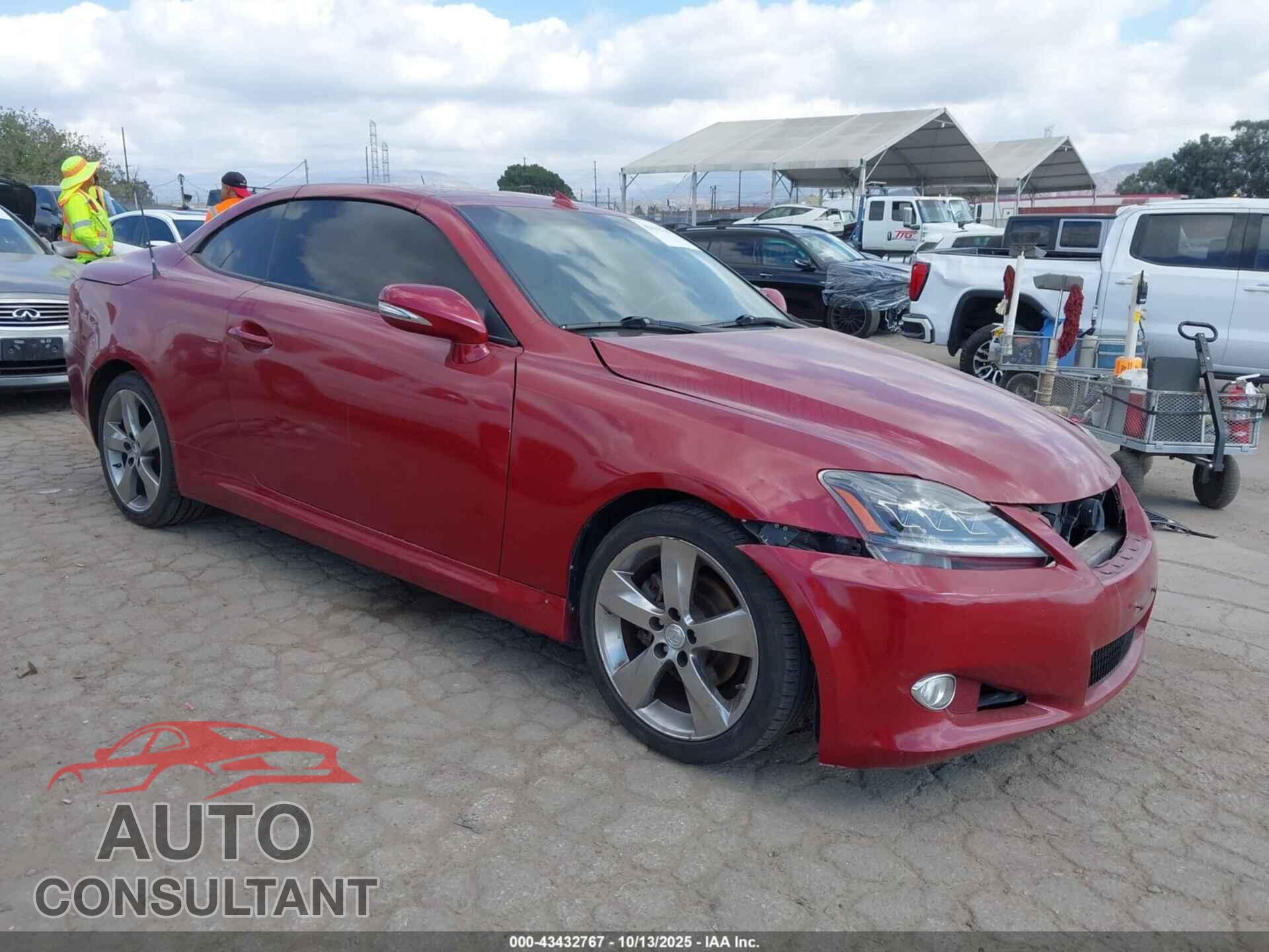 LEXUS IS 250C 2011 - JTHFF2C23B2521219