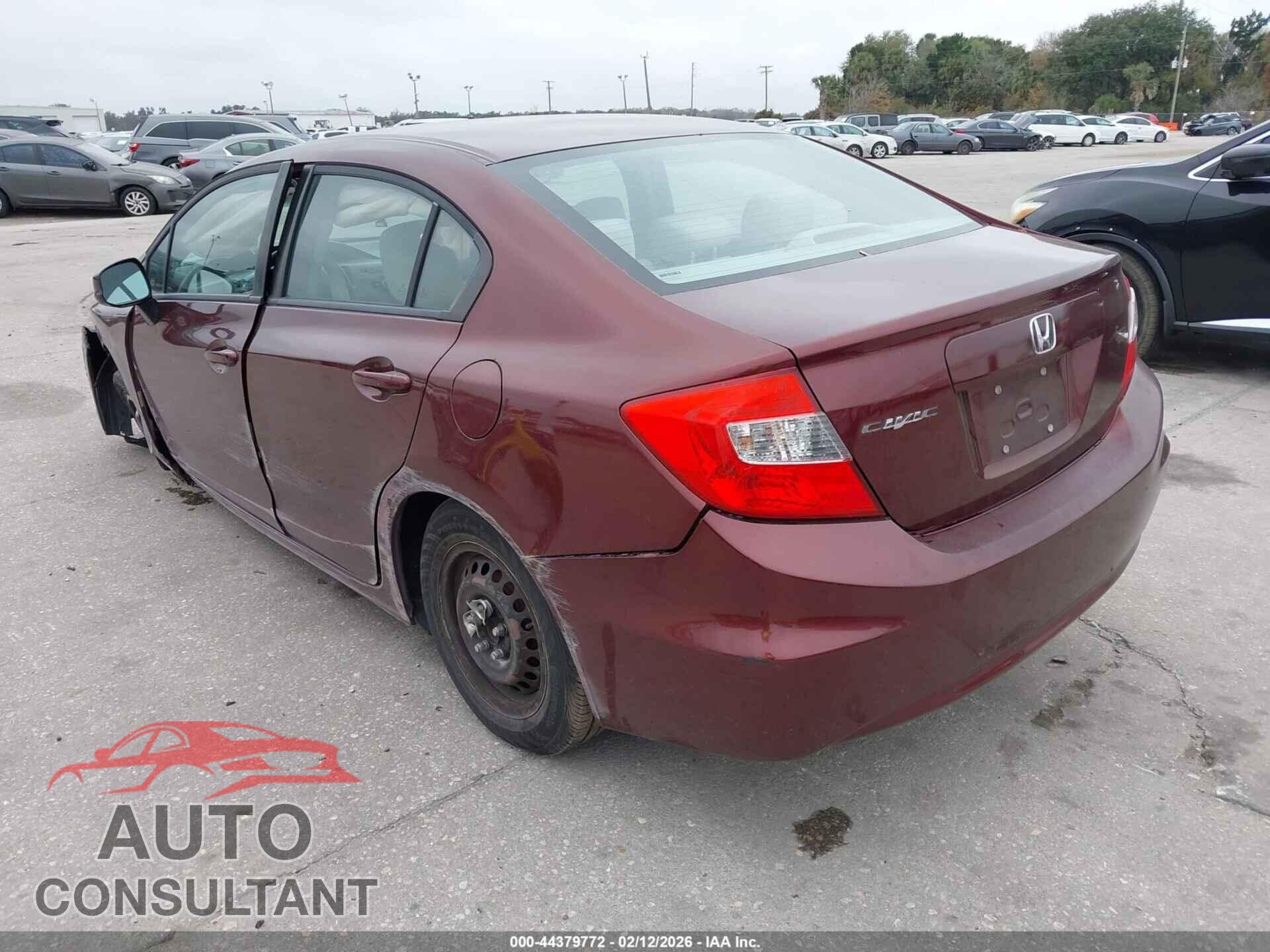 HONDA CIVIC 2012 - 19XFB2F53CE062703