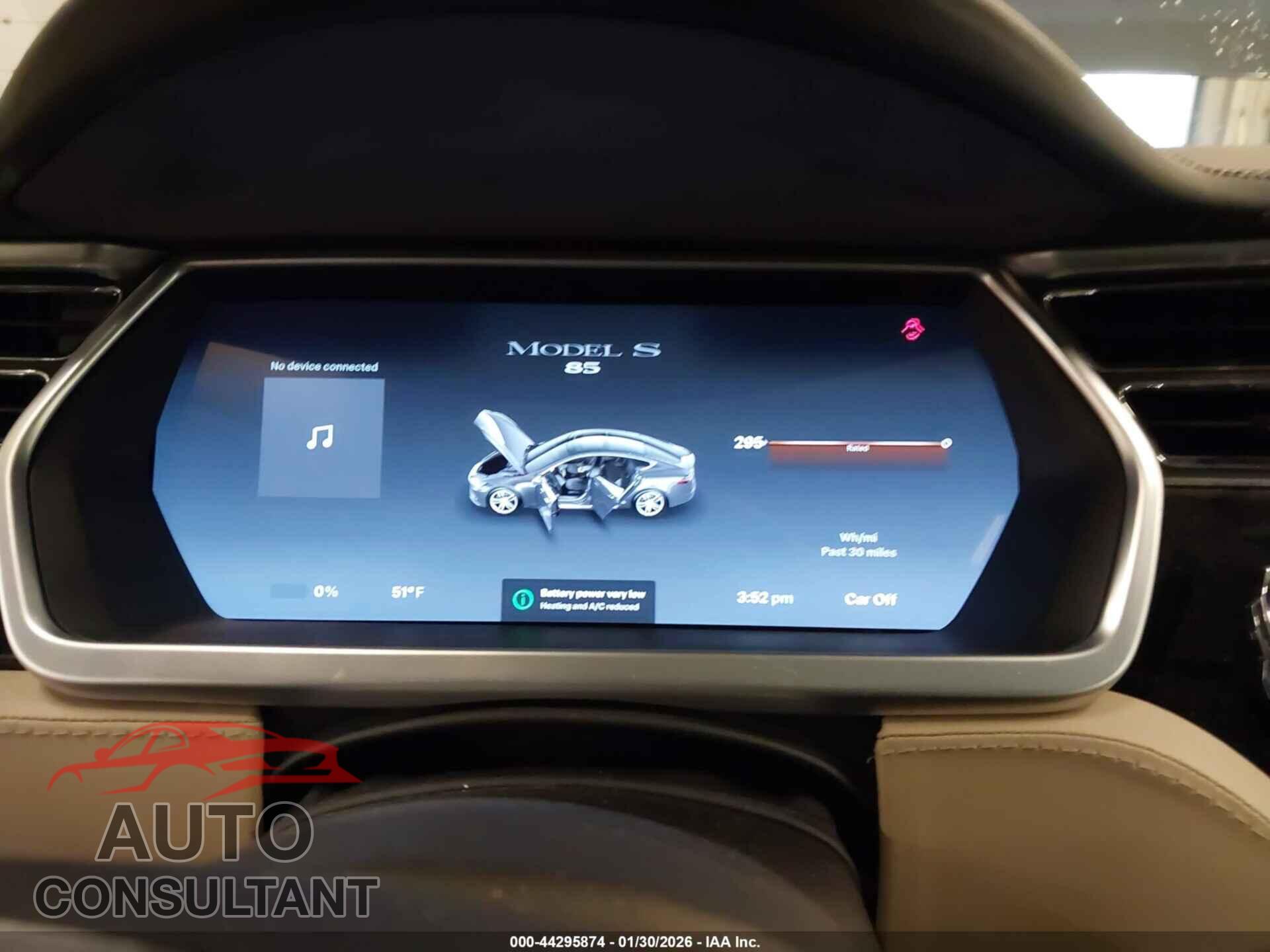 TESLA MODEL S 2013 - 5YJSA1DN6DFP03403