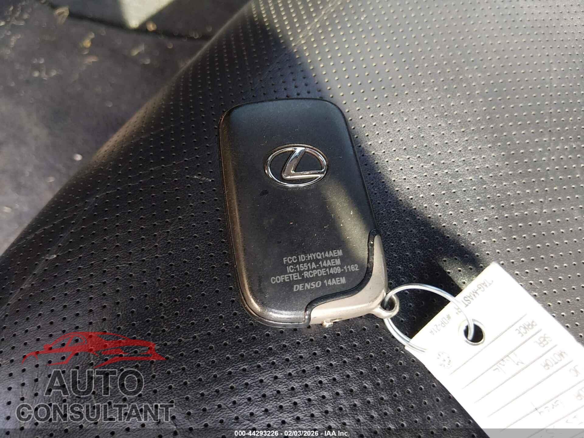 LEXUS IS 350 2012 - JTHBE5C26C5030775