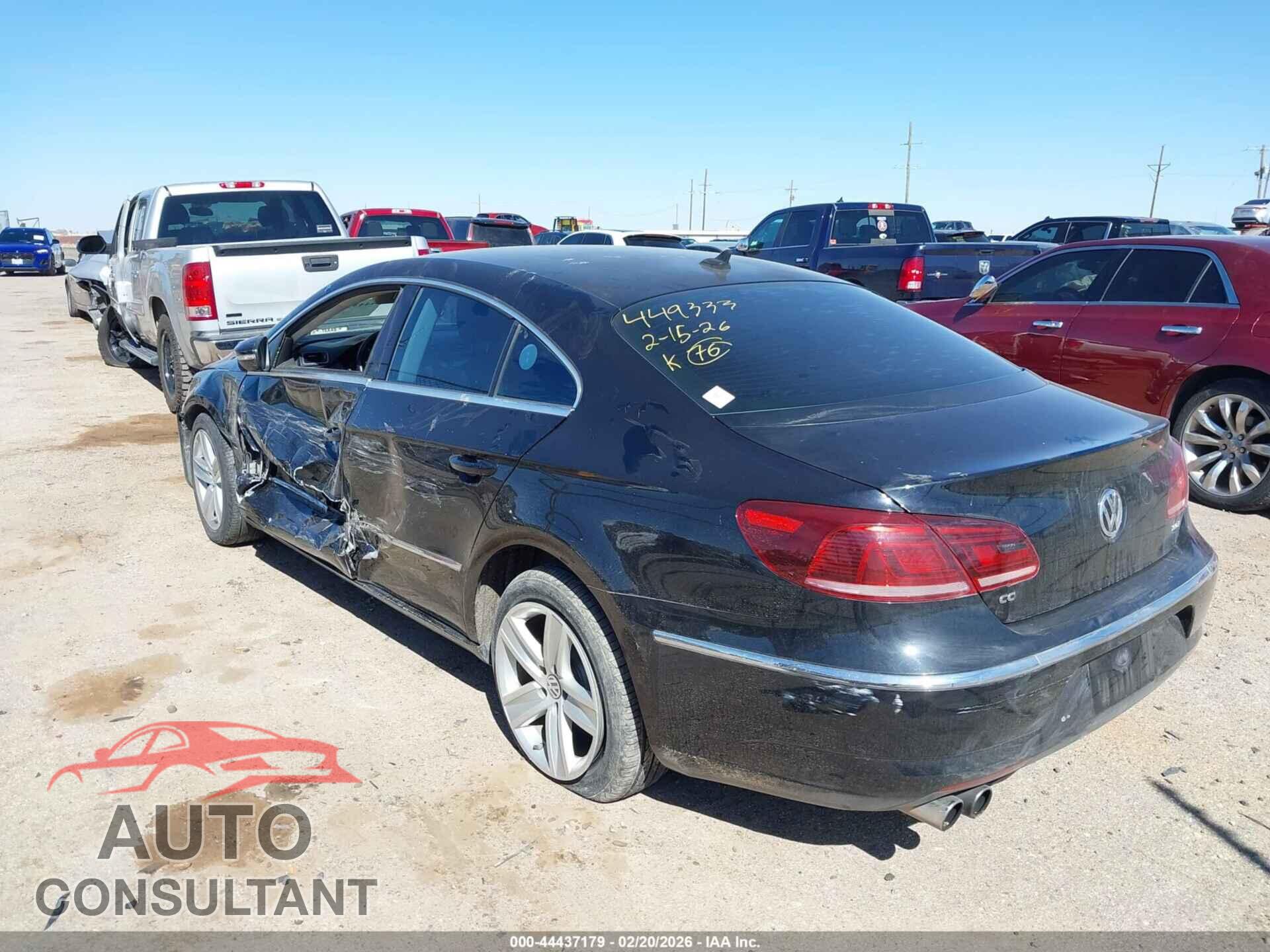 VOLKSWAGEN CC 2013 - WVWBP7AN5DE561147