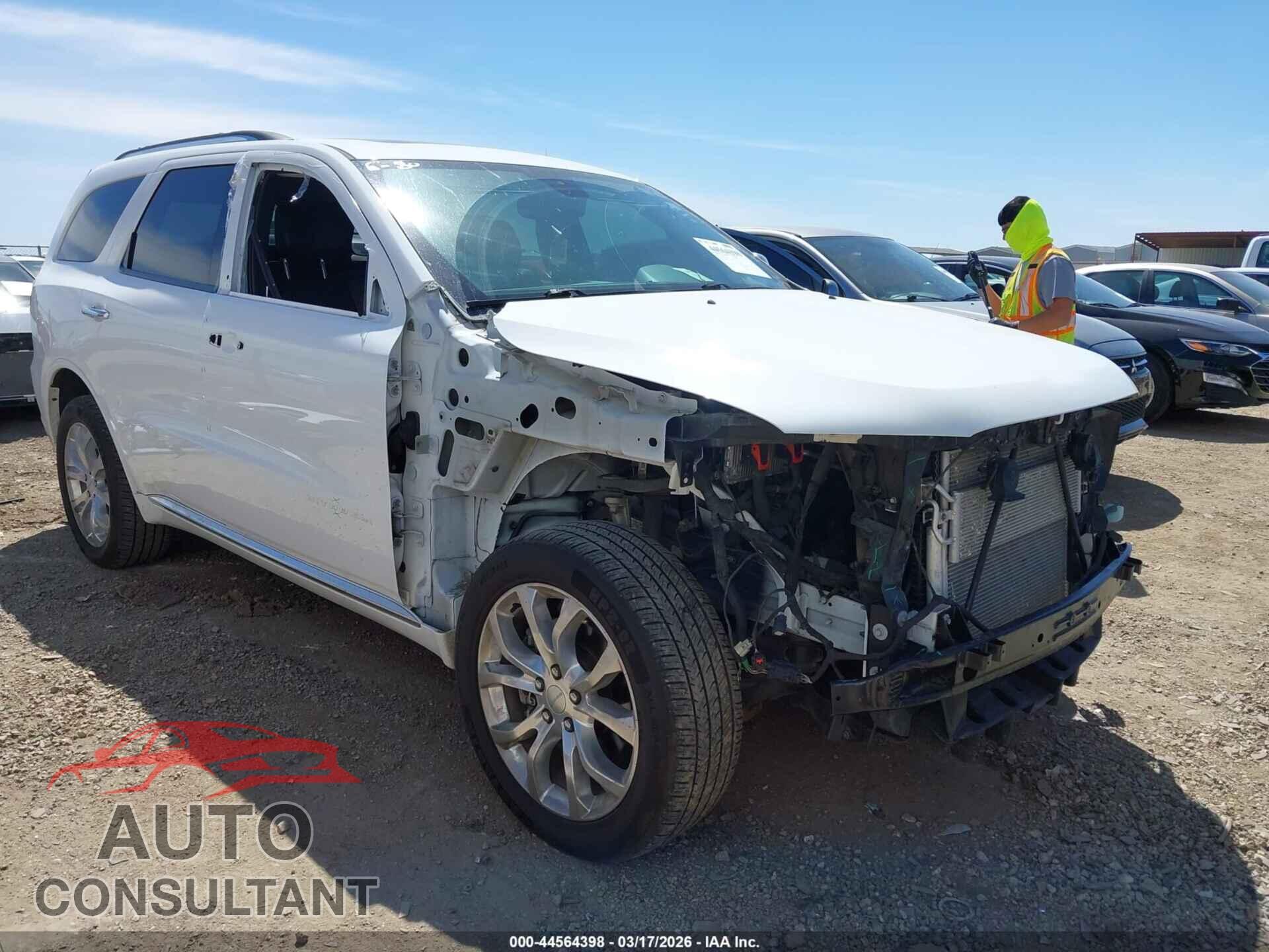 DODGE DURANGO 2018 - 1C4RDJEGXJC498201