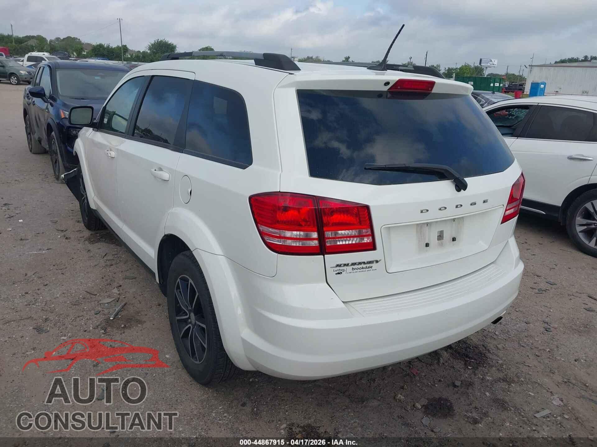 DODGE JOURNEY 2017 - 3C4PDCAB4HT629912