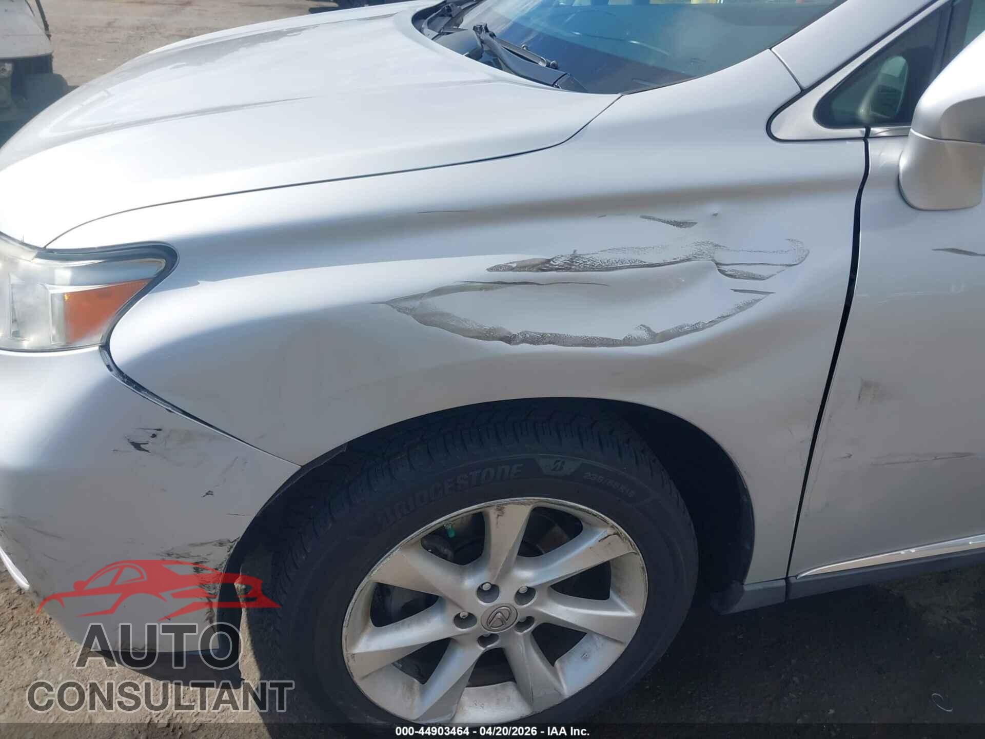 LEXUS RX 350 2011 - 2T2ZK1BA7BC044014