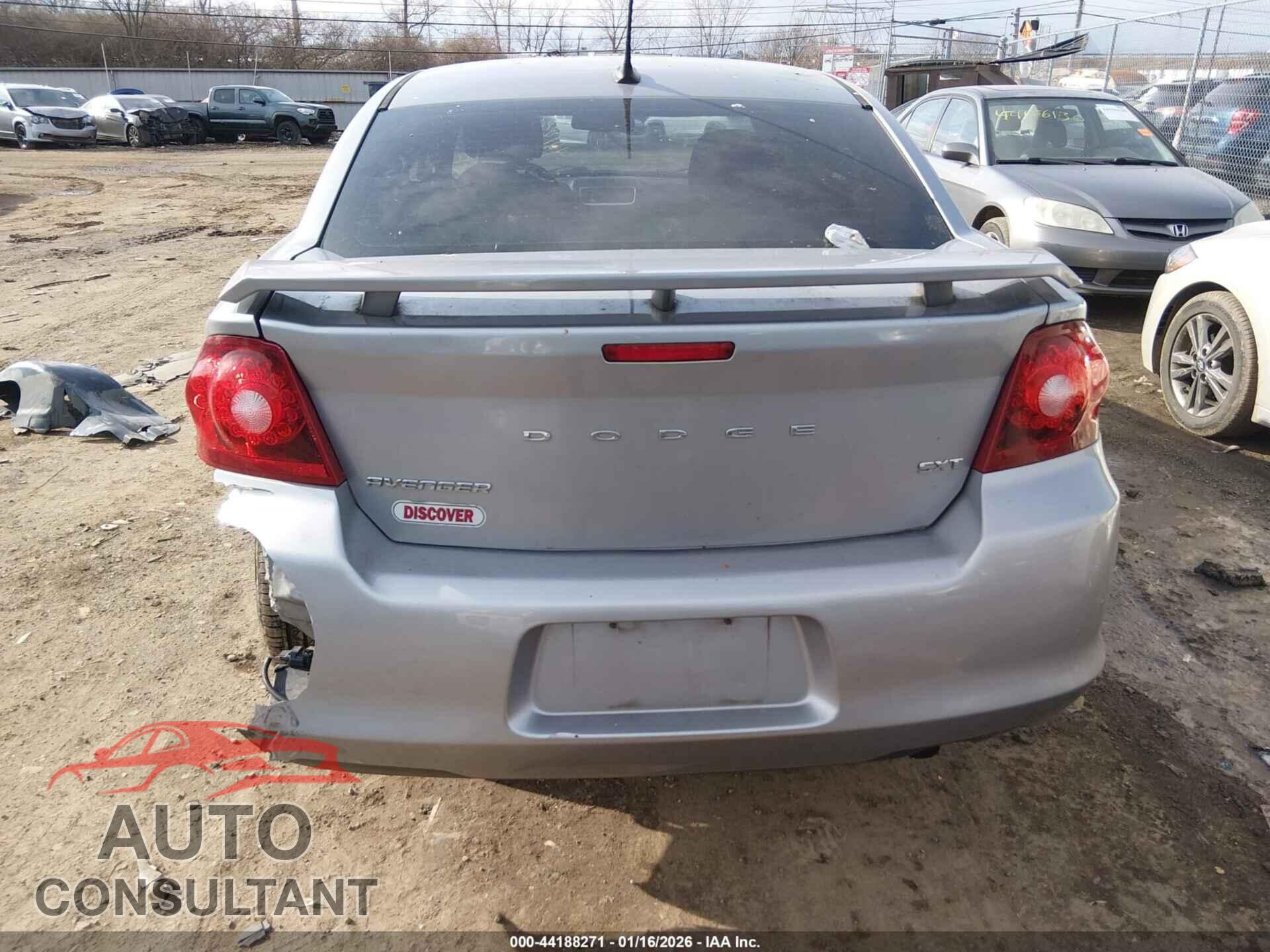 DODGE AVENGER 2013 - 1C3CDZCB3DN552561