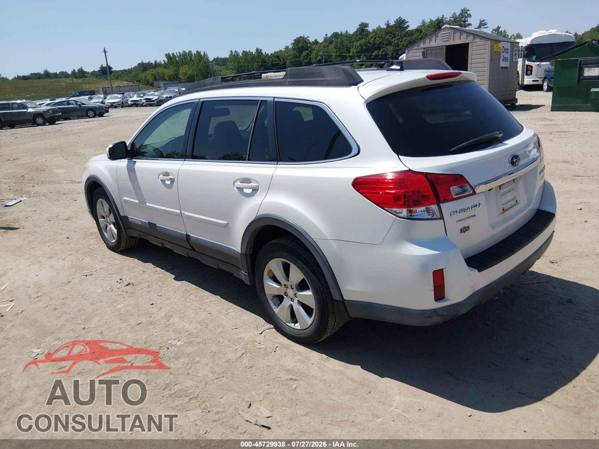 SUBARU OUTBACK 2011 - 4S4BRBKC7B3353012