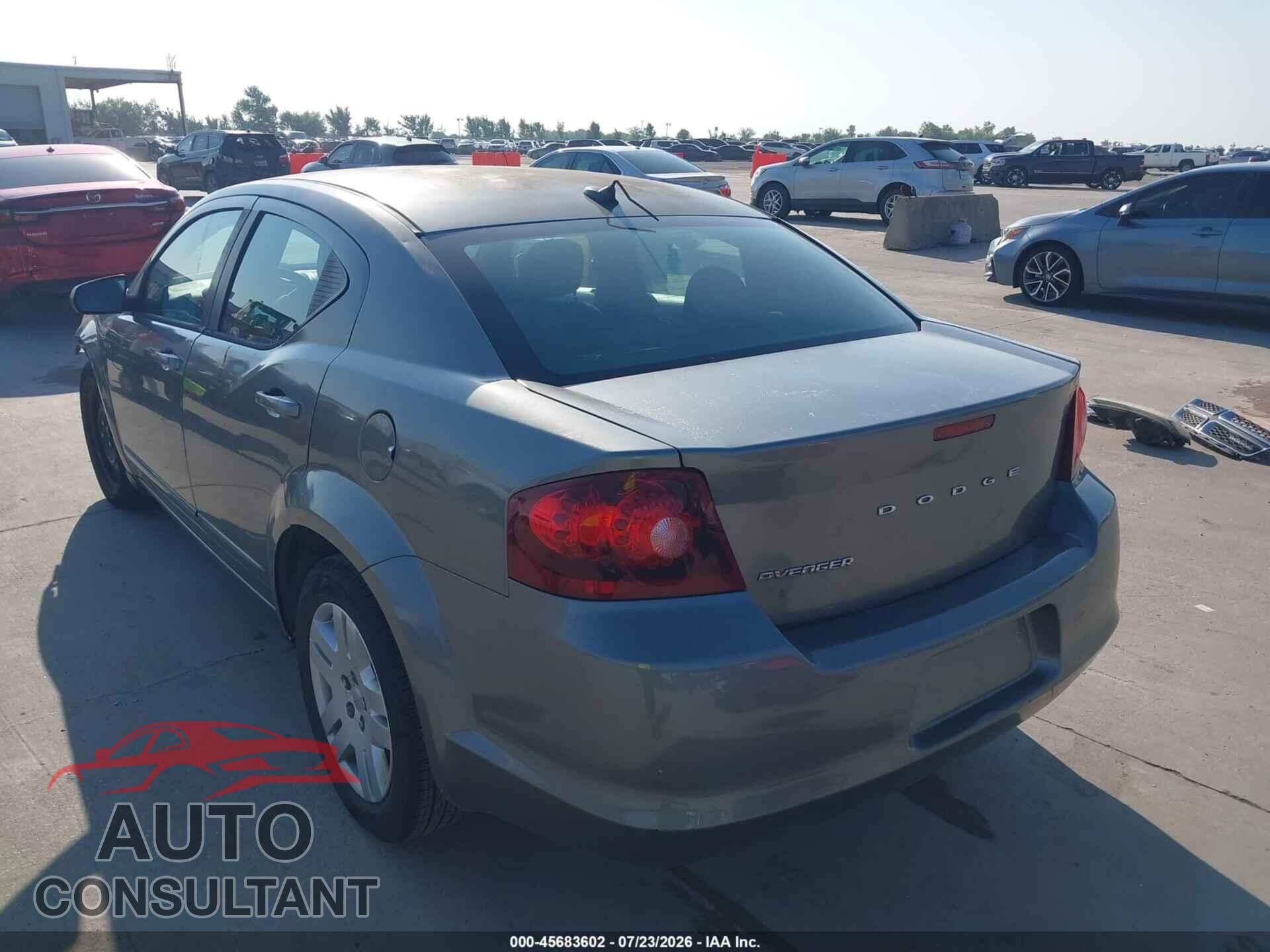 DODGE AVENGER 2012 - 1C3CDZAB2CN156168
