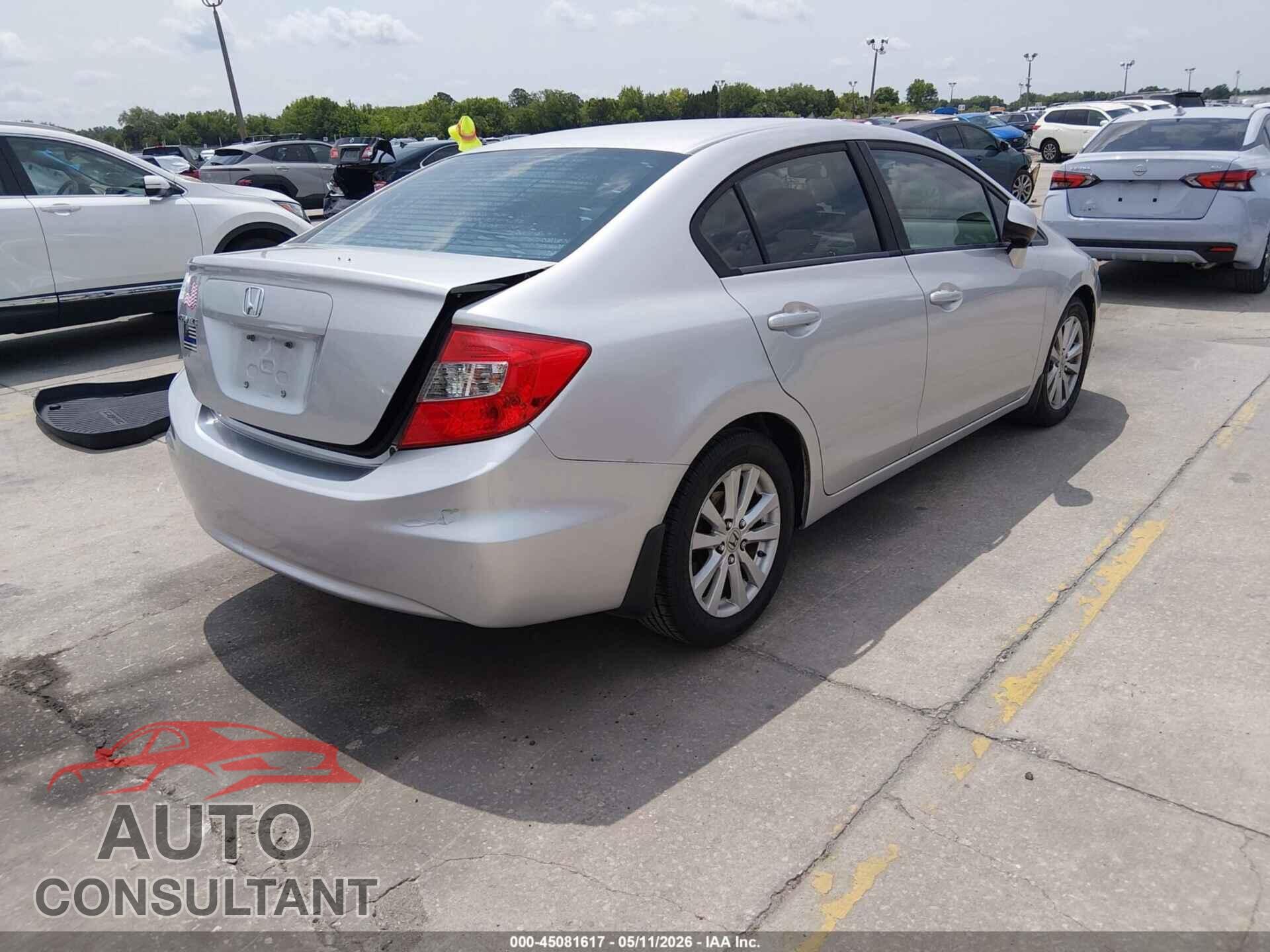 HONDA CIVIC 2012 - 19XFB2F85CE025646