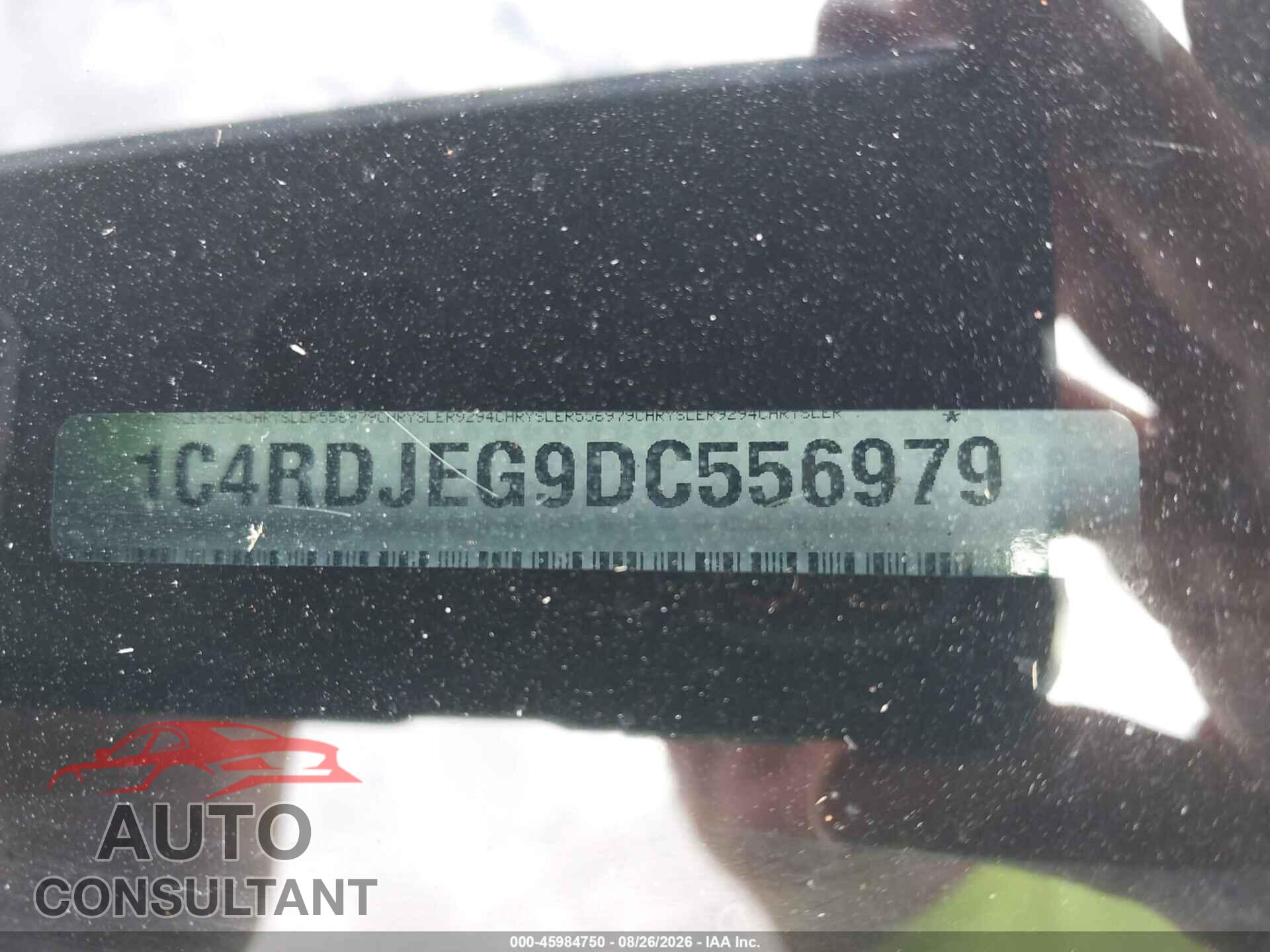 DODGE DURANGO 2013 - 1C4RDJEG9DC556979