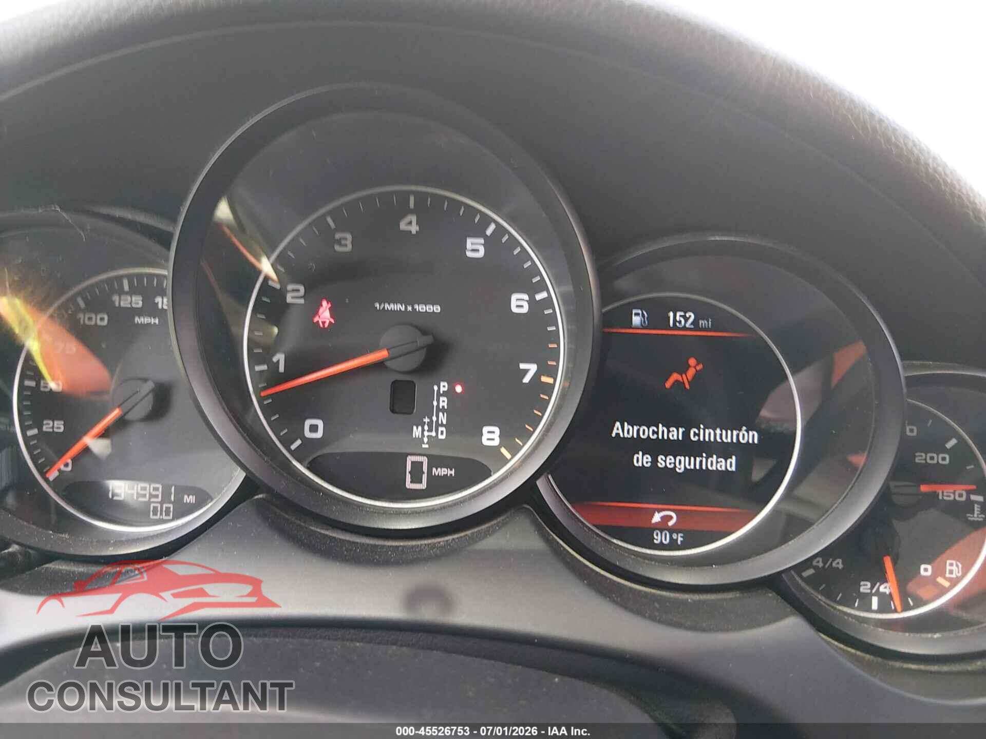 PORSCHE CAYENNE 2011 - WP1AA2A27BLA03698