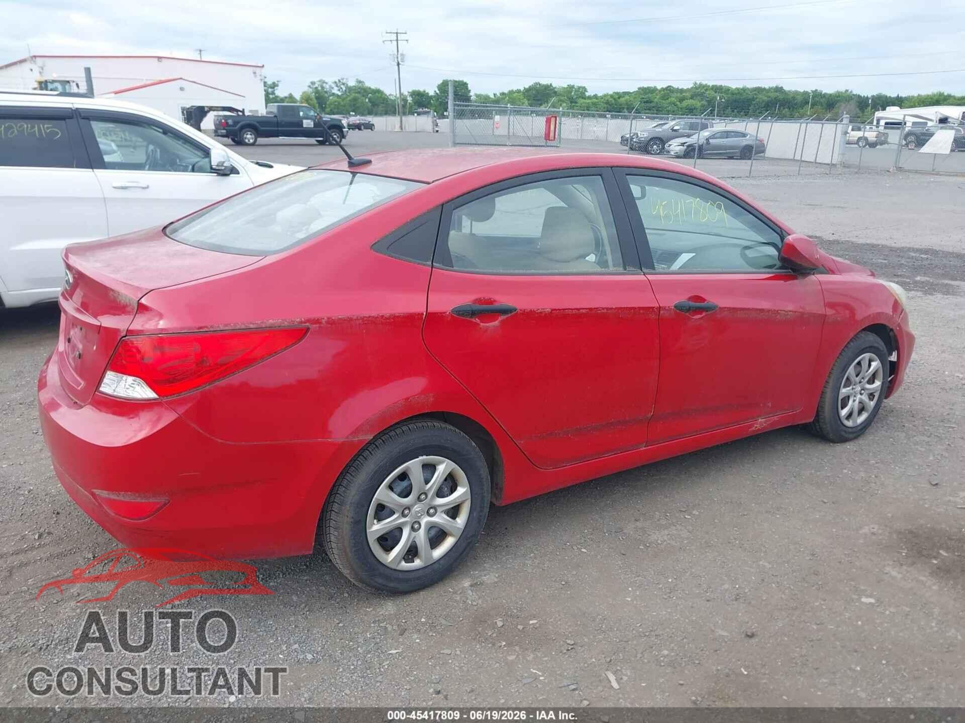 HYUNDAI ACCENT 2012 - KMHCT4AE5CU093323