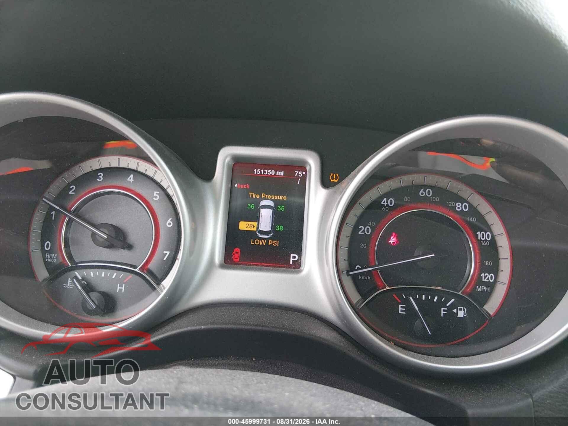 DODGE JOURNEY 2012 - 3C4PDCAB3CT255205