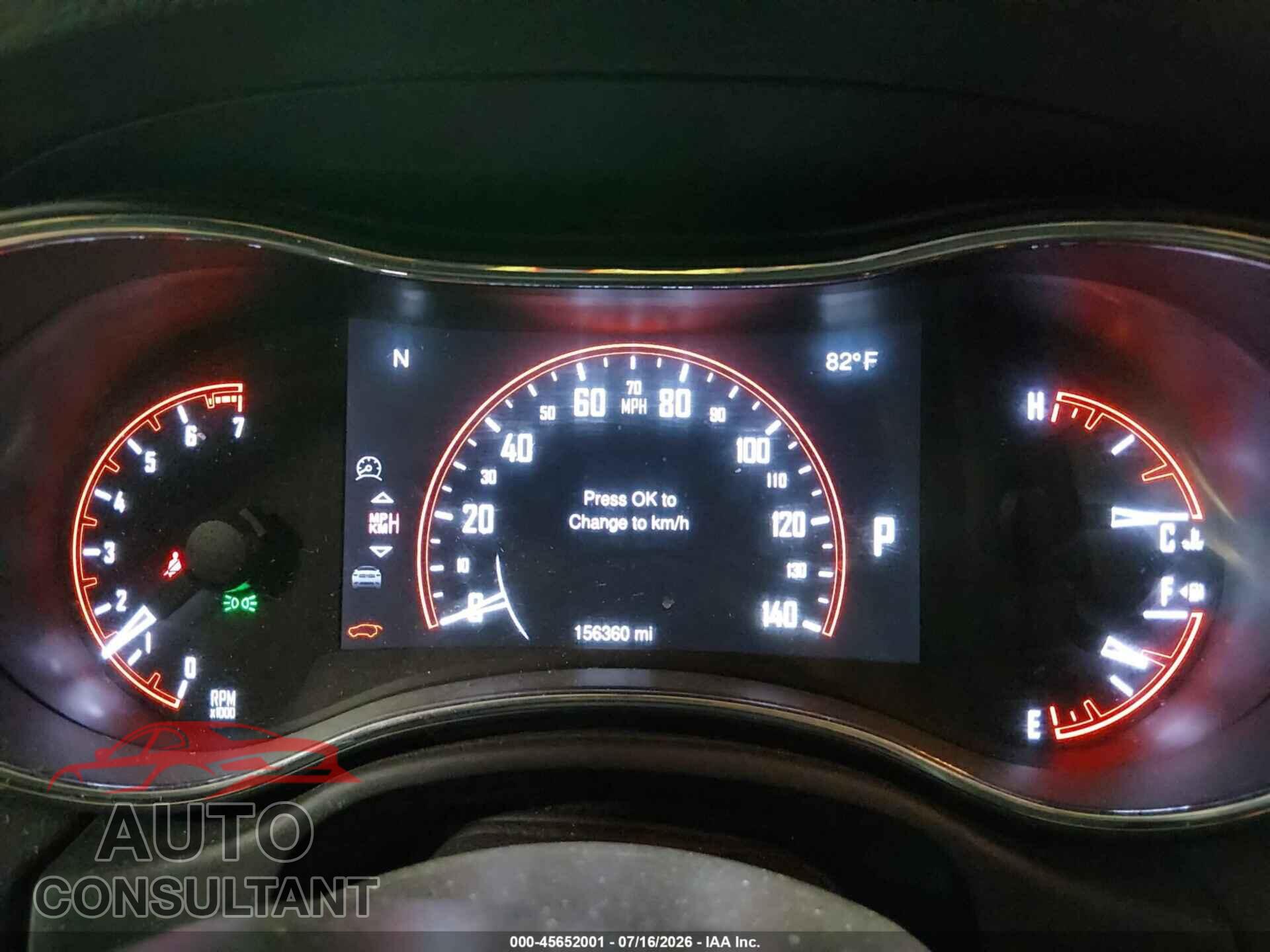 DODGE DURANGO 2015 - 1C4RDJAG5FC881167