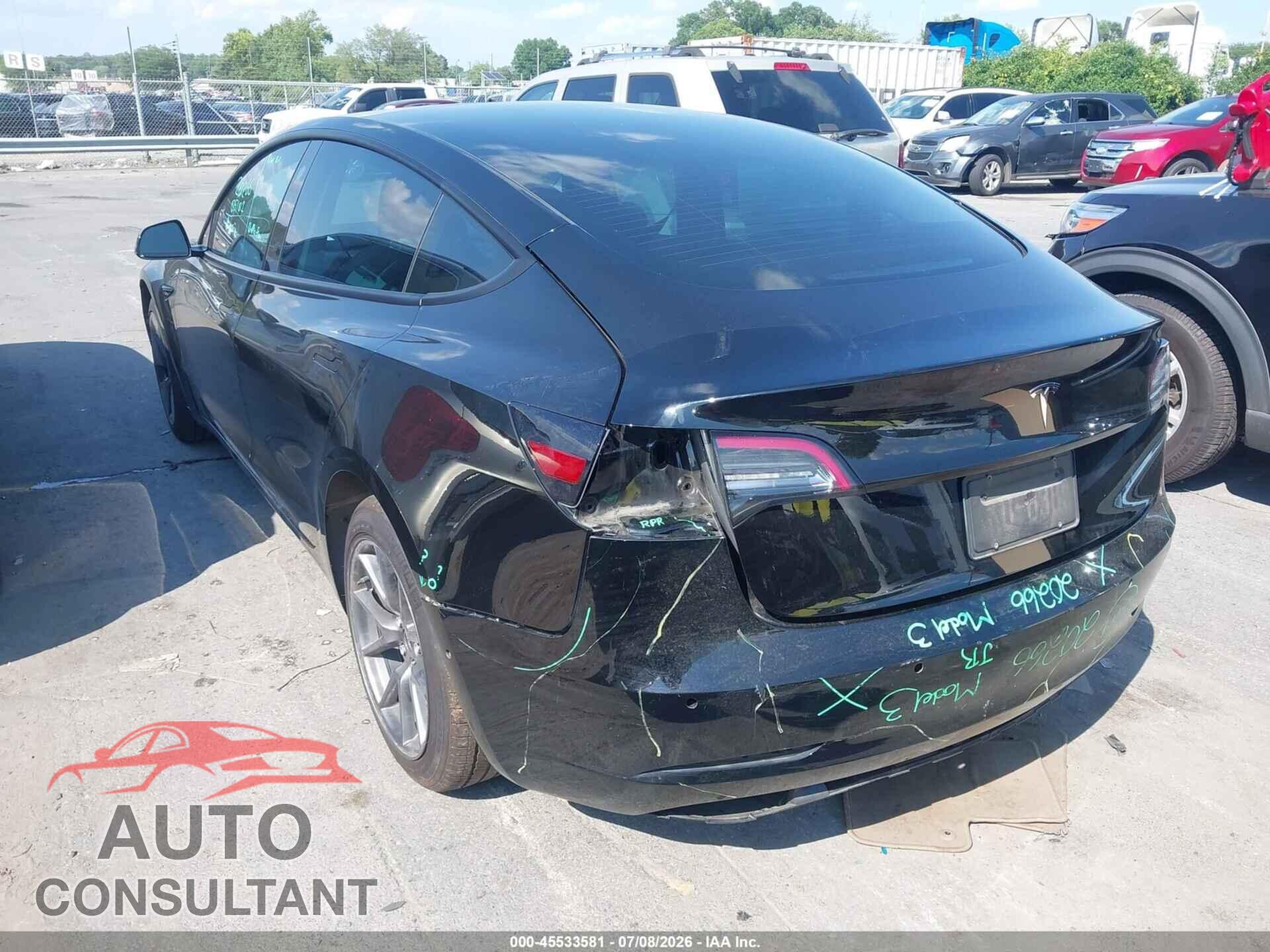 TESLA MODEL 3 2022 - 5YJ3E1EA8NF108381