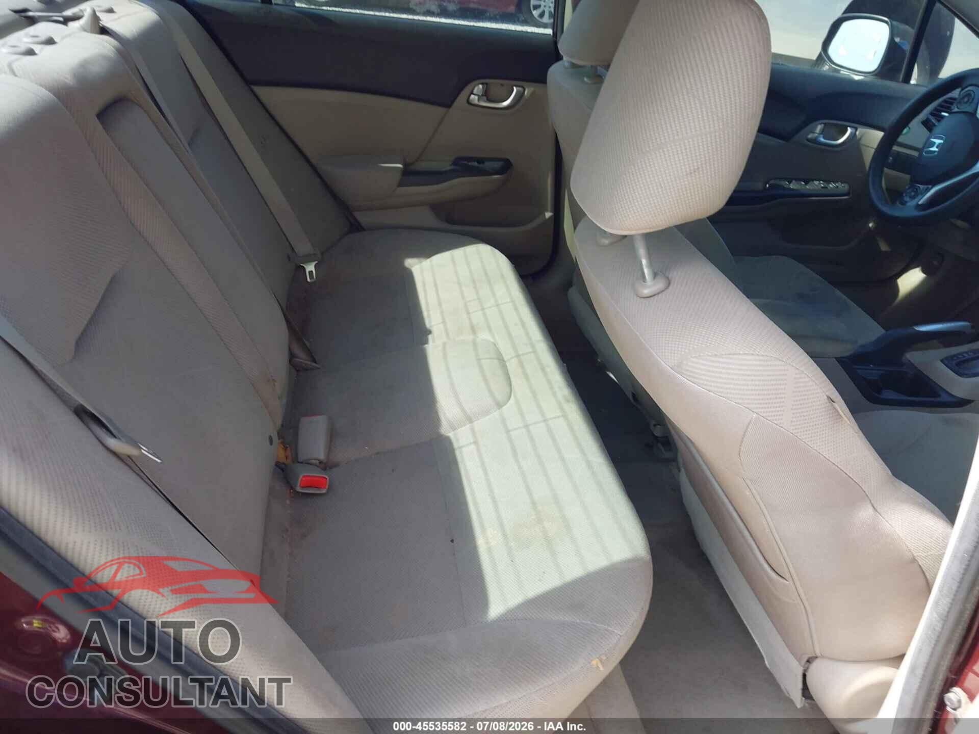 HONDA CIVIC 2012 - 19XFB2F80CE108367