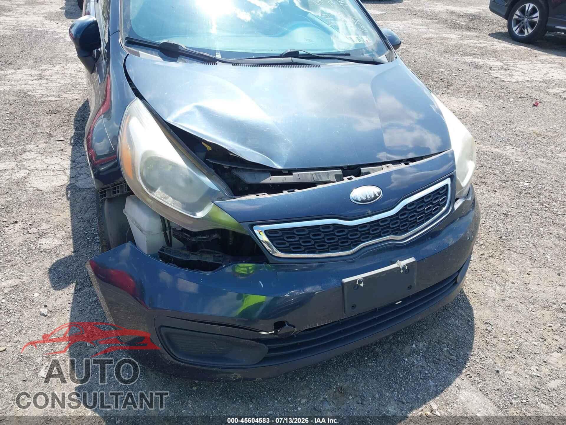 KIA RIO 2013 - KNADN4A32D6216287