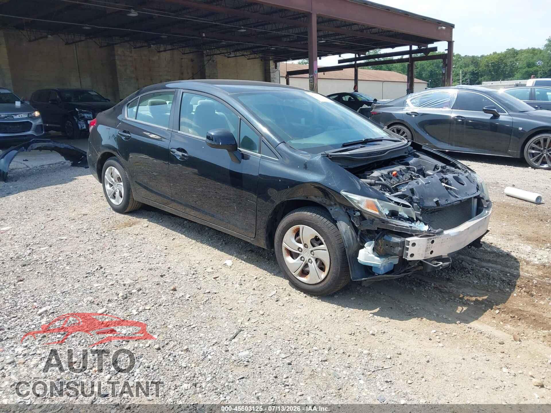 HONDA CIVIC 2013 - 19XFB2F52DE279130