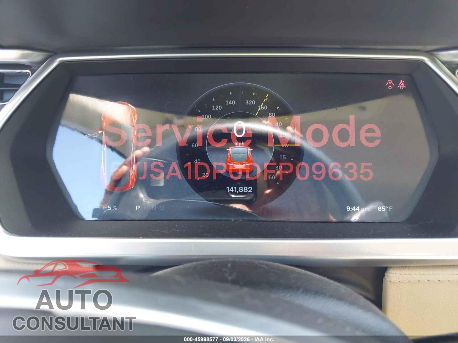 TESLA MODEL S 2013 - 5YJSA1DP0DFP09635
