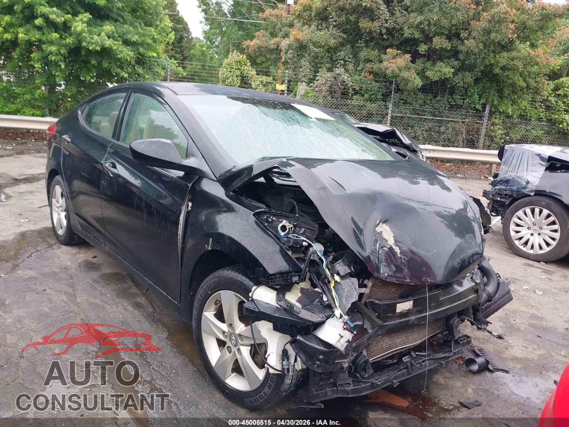 HYUNDAI ELANTRA 2013 - KMHDH4AE5DU794080