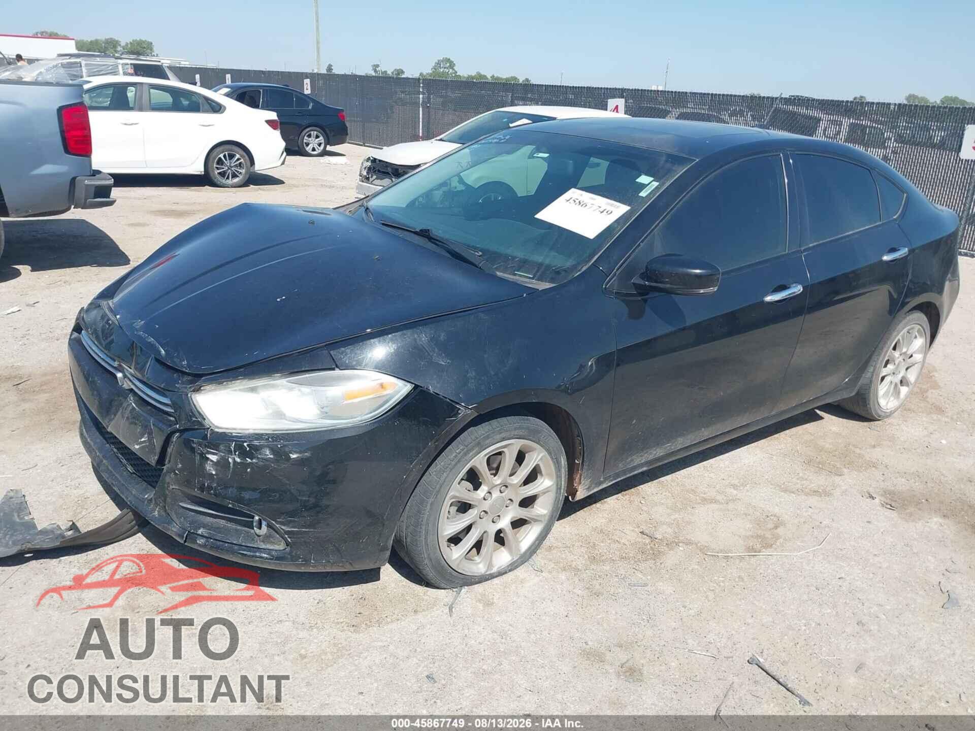 DODGE DART 2014 - 1C3CDFCB2ED681316
