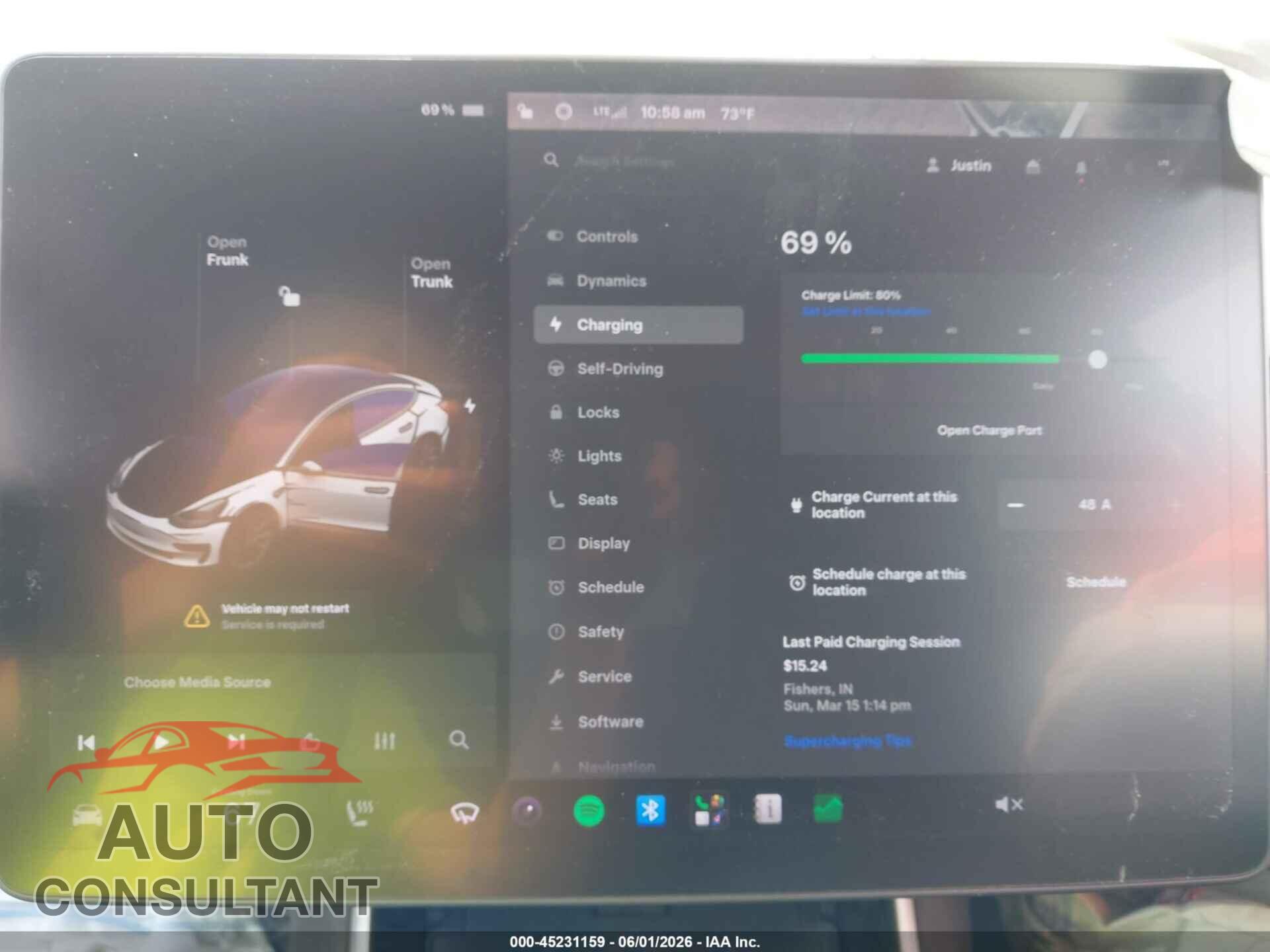 TESLA MODEL 3 2020 - 5YJ3E1EC4LF603207