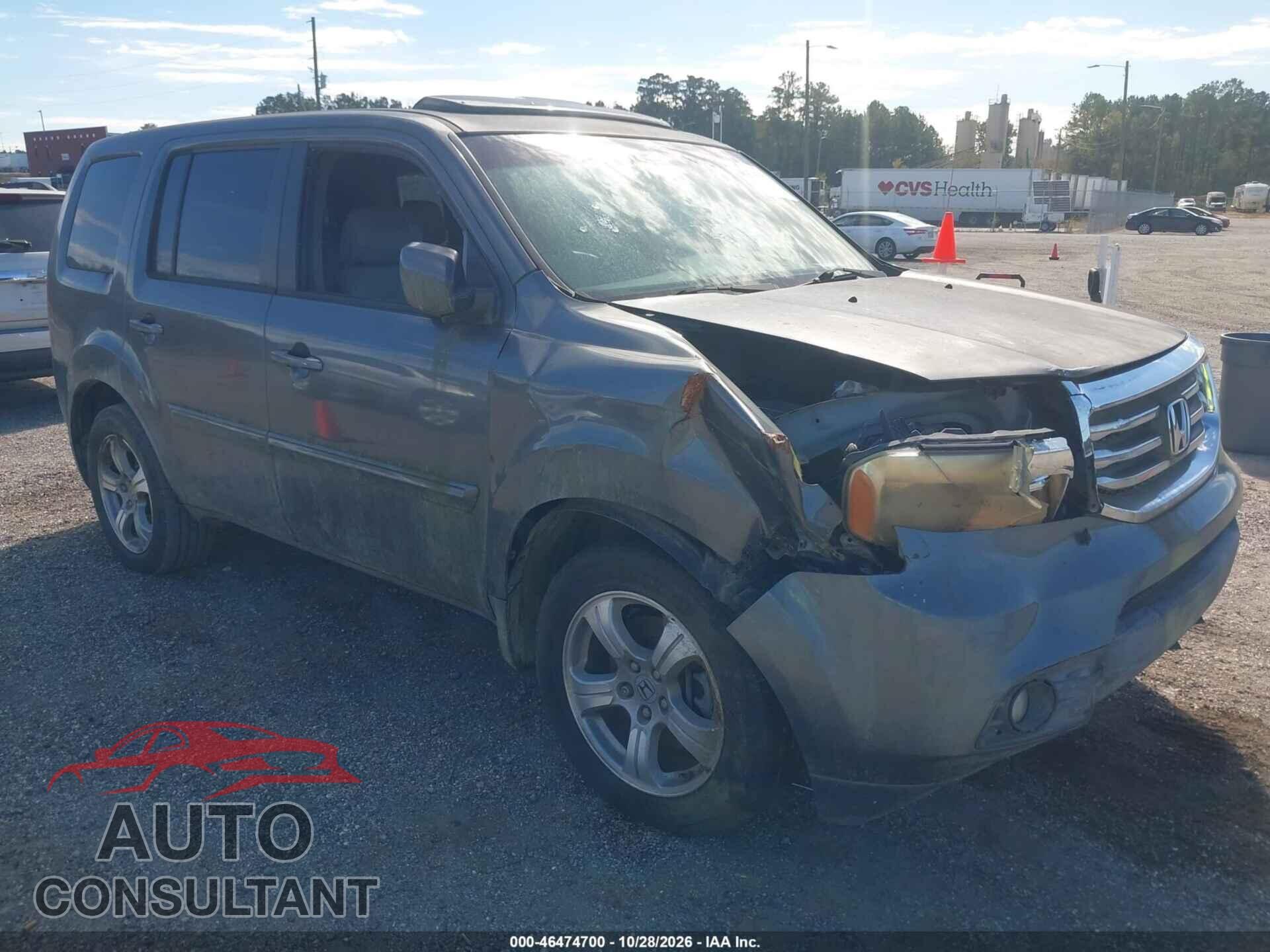 HONDA PILOT 2012 - 5FNYF3H59CB023849