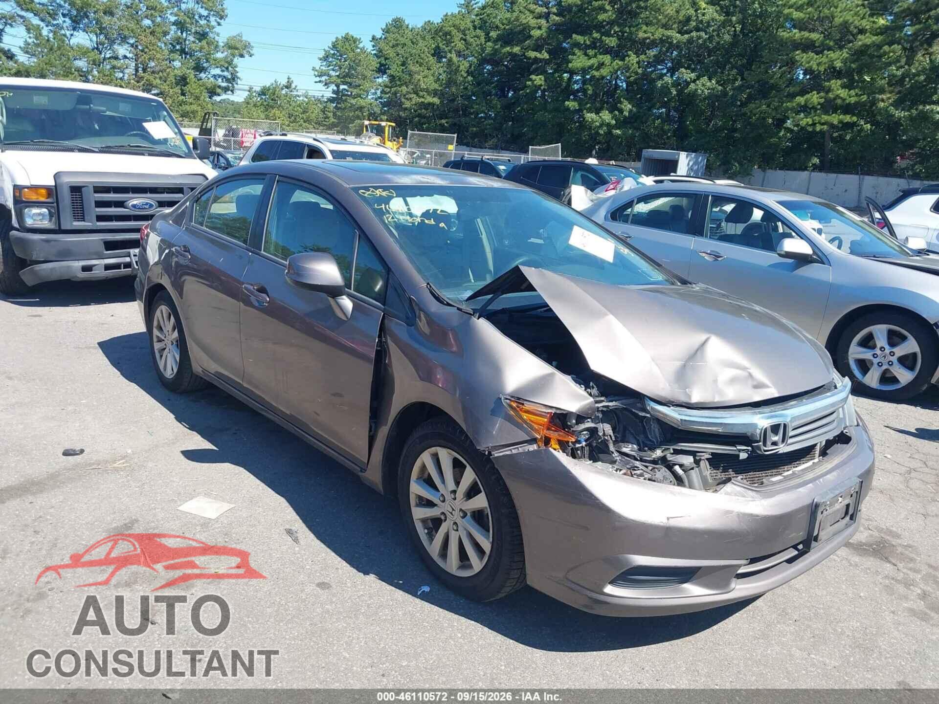 HONDA CIVIC 2012 - 2HGFB2F80CH521069
