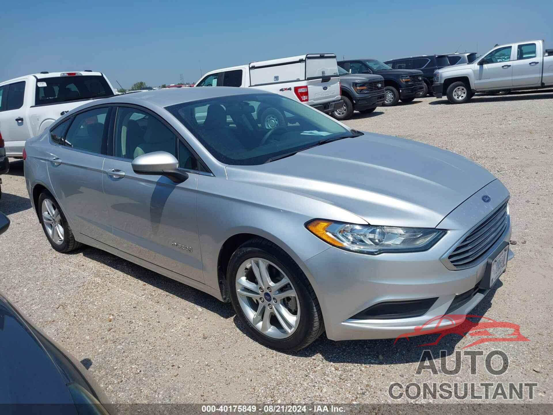 FORD FUSION HYBRID 2018 - 3FA6P0UU1JR282076