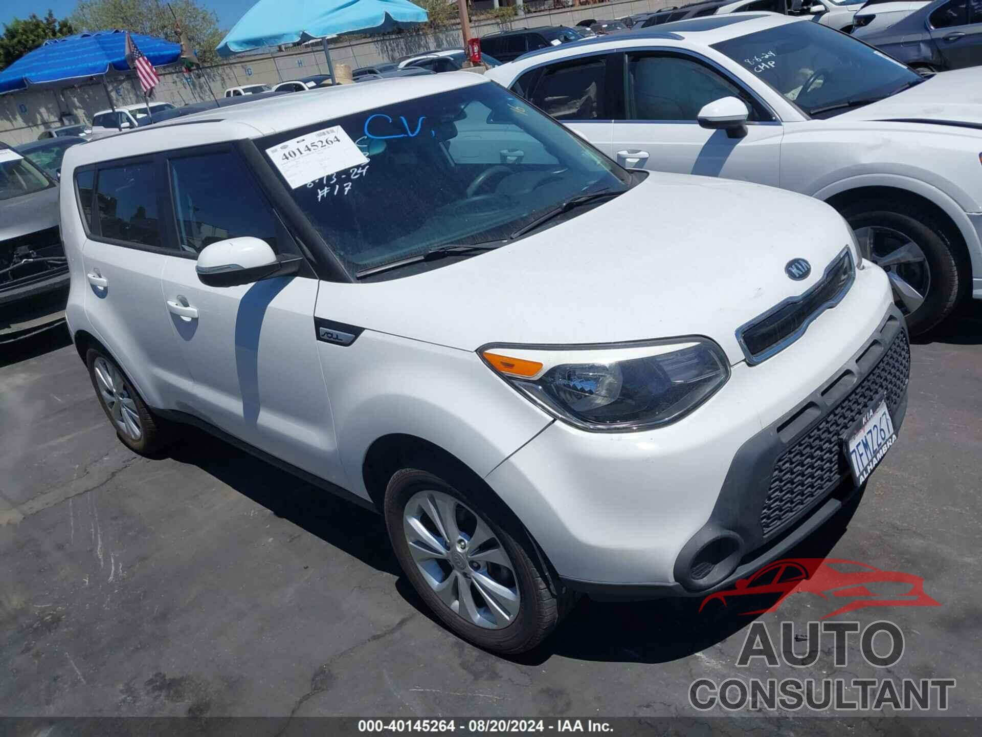 KIA SOUL 2014 - KNDJP3A56E7077952