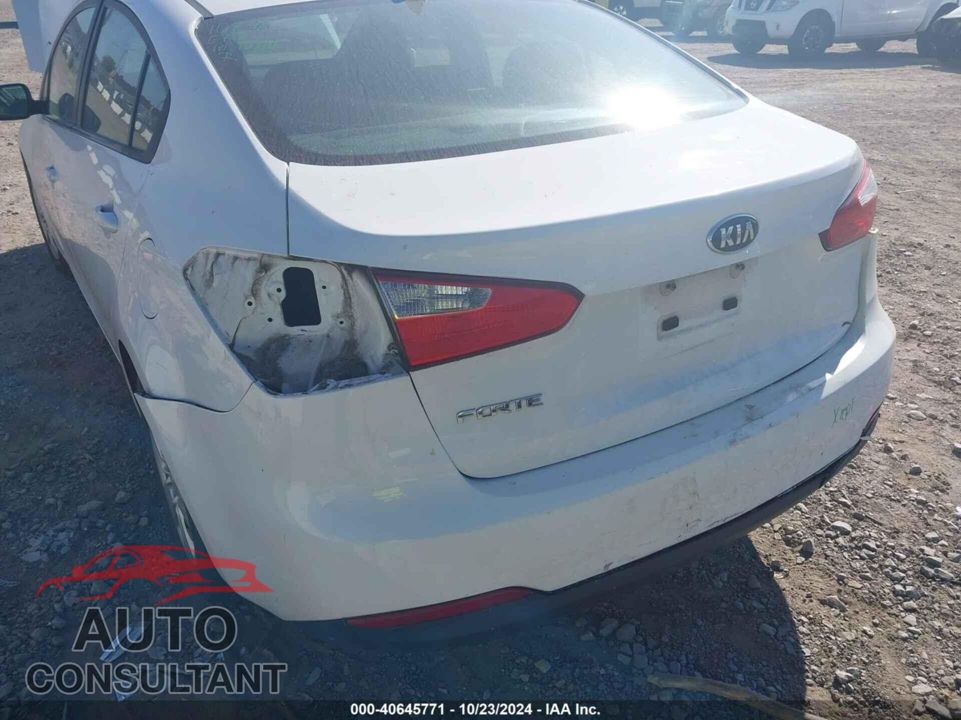 KIA FORTE 2016 - KNAFK4A69G5588148