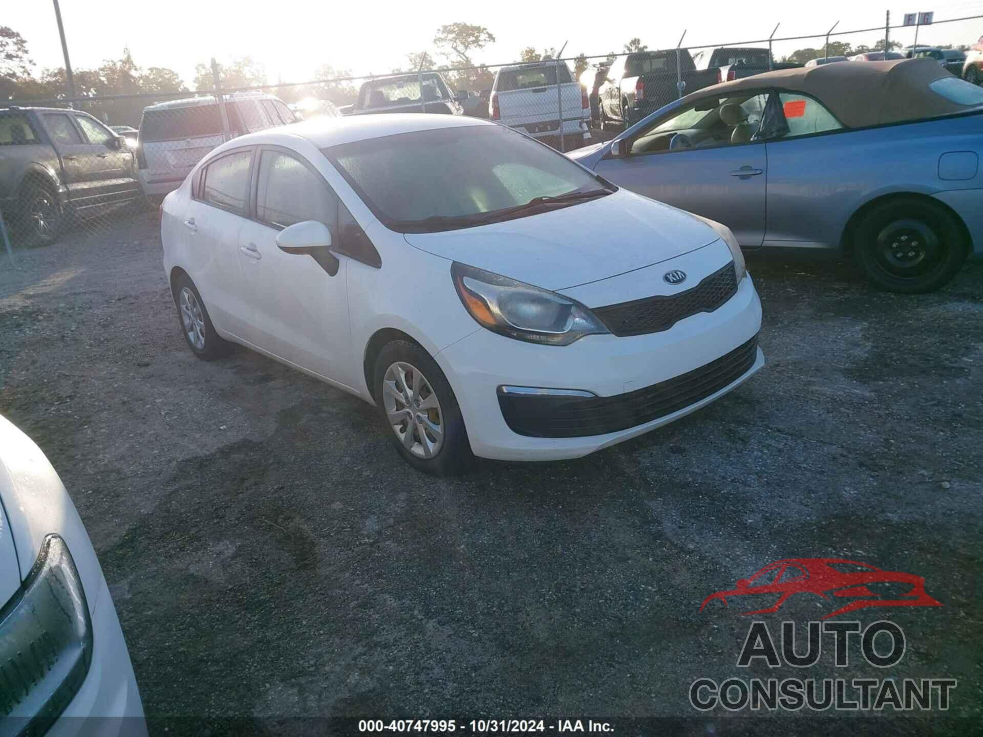 KIA RIO 2016 - KNADM4A36G6554539