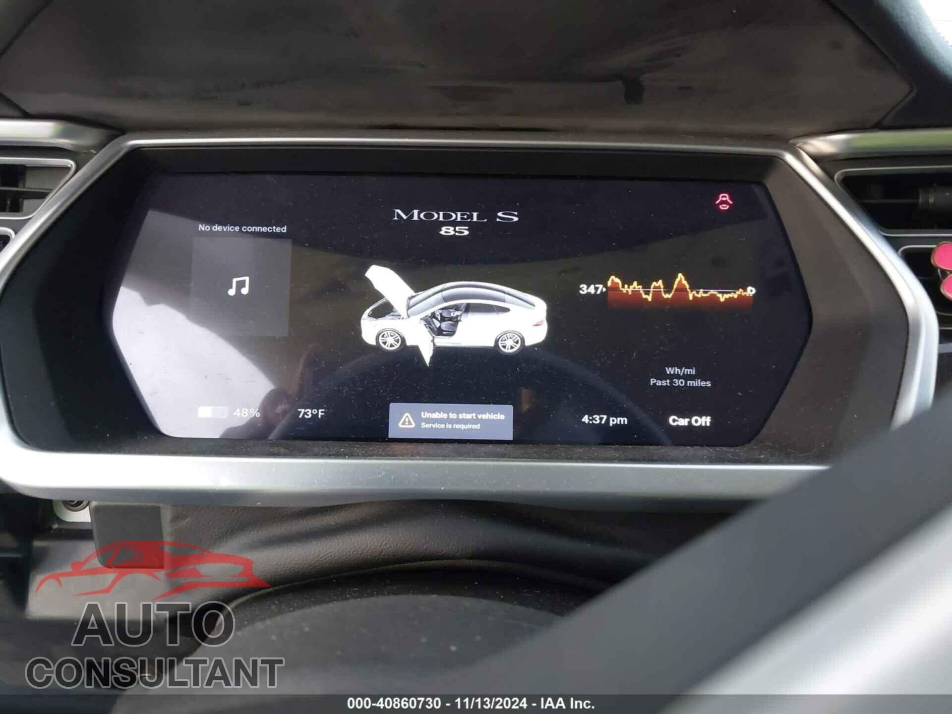 TESLA MODEL S 2013 - 5YJSA1CN6DFP15679