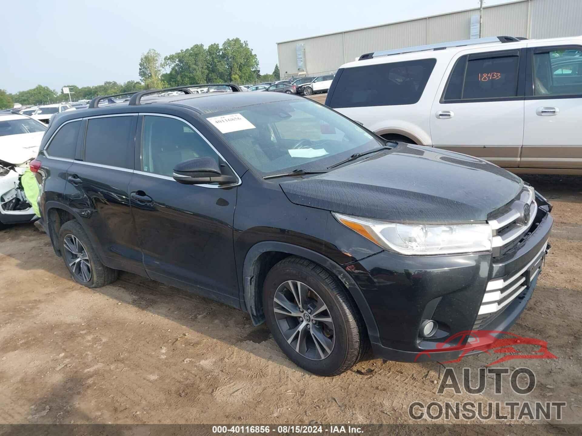 TOYOTA HIGHLANDER 2018 - 5TDBZRFH5JS805720