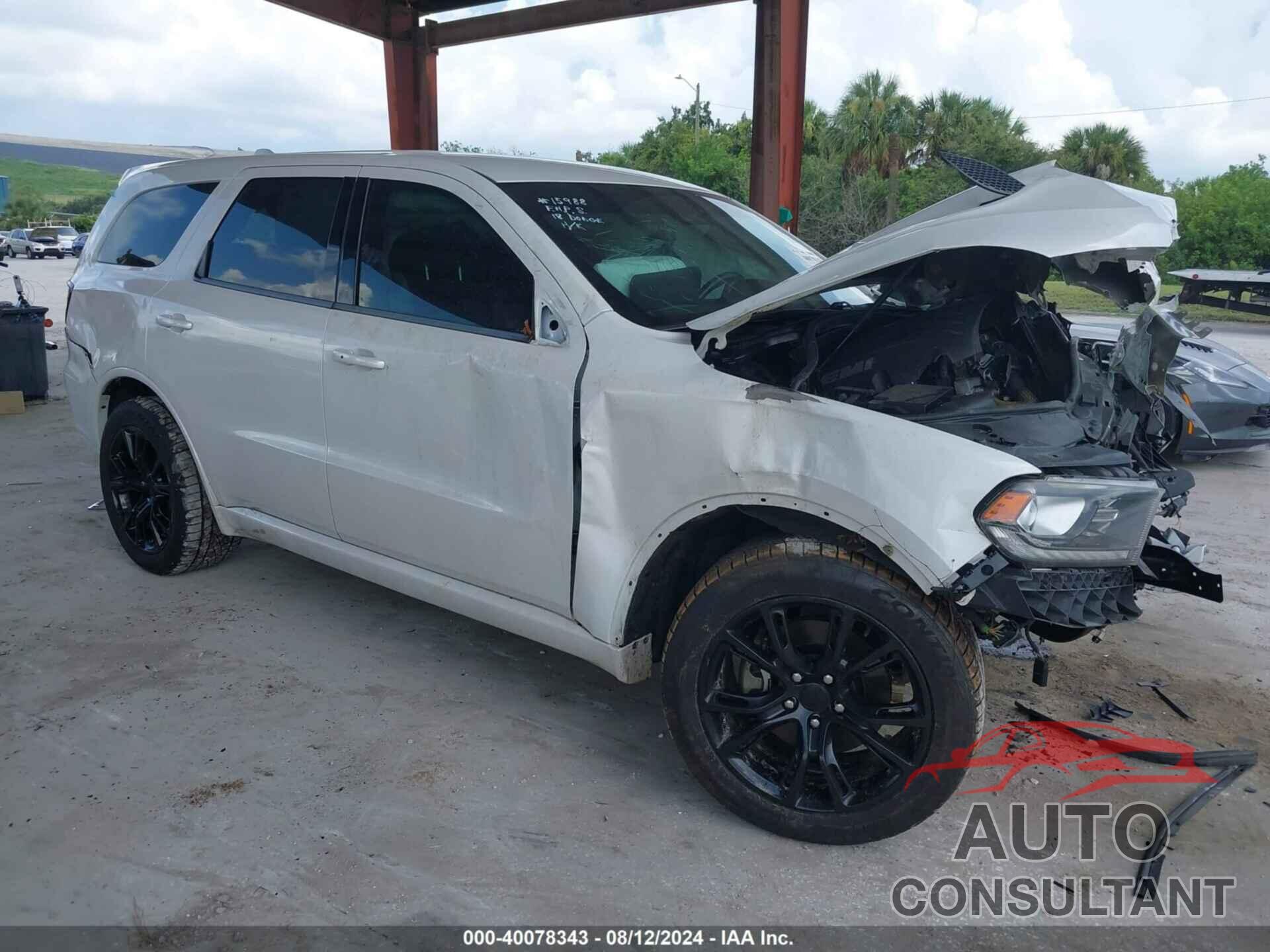 DODGE DURANGO 2018 - 1C4SDHCT8JC100509